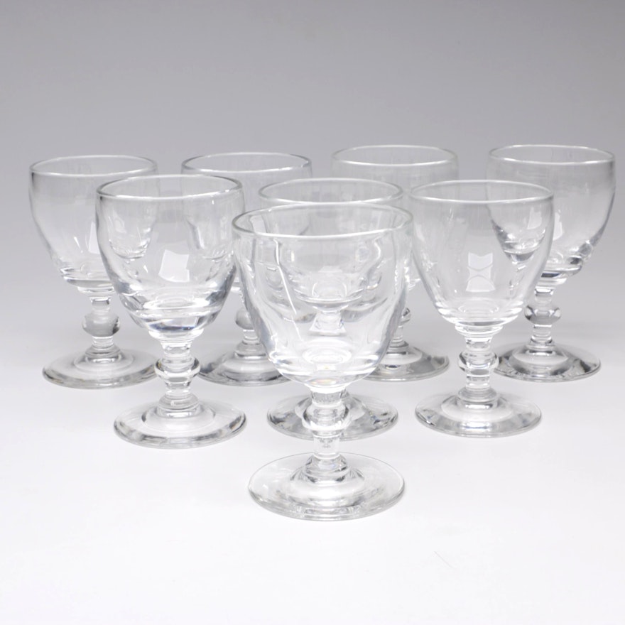 Steuben Art Glass Port Wine Glasses, Mid-Century