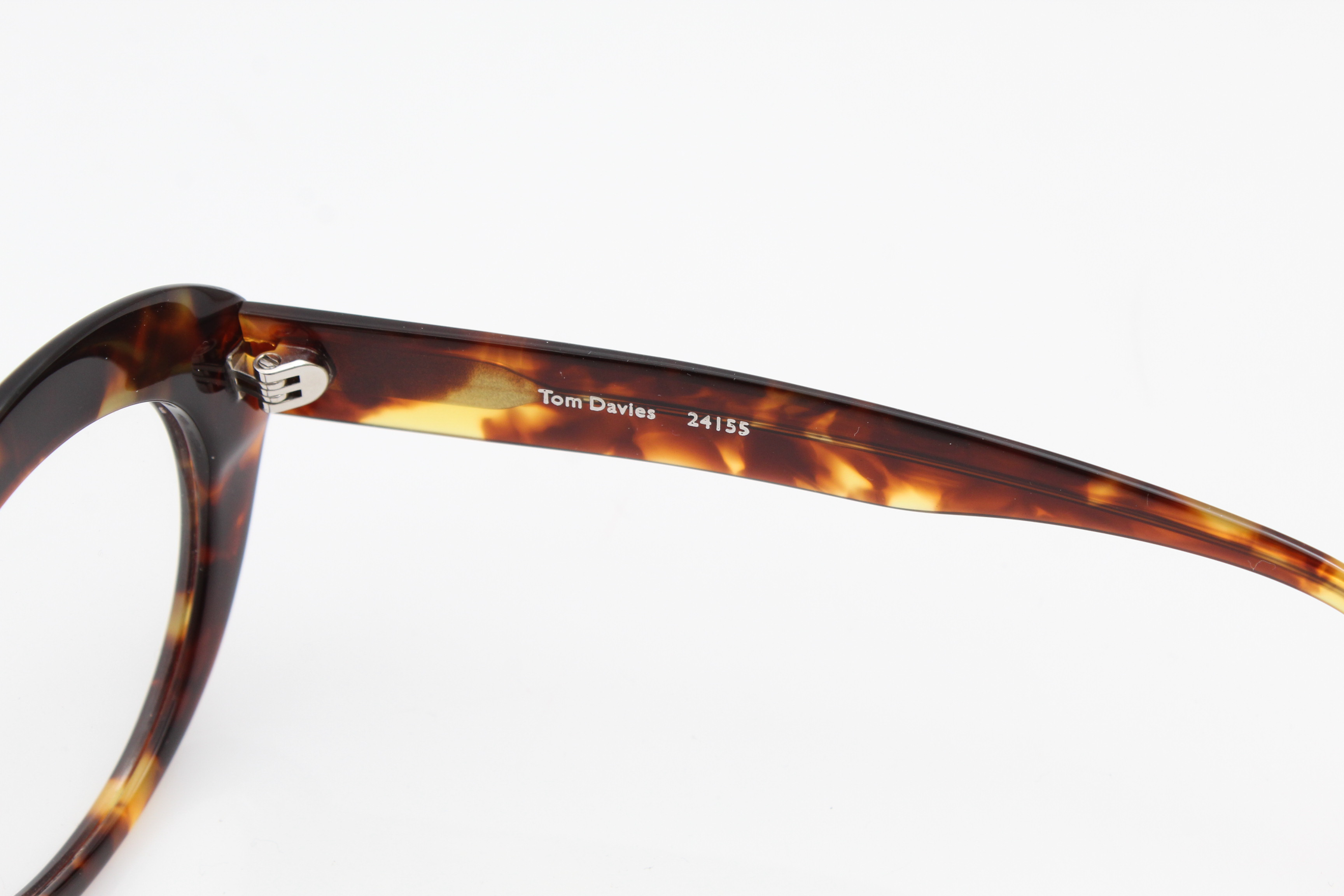 Tom Davies Handmade Limited Edition 24155 Tortoise Shell Style Eyeglass Frames