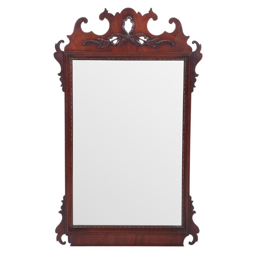 Mahogany Chippendale Style Wall Mirror, Mid 20th Century