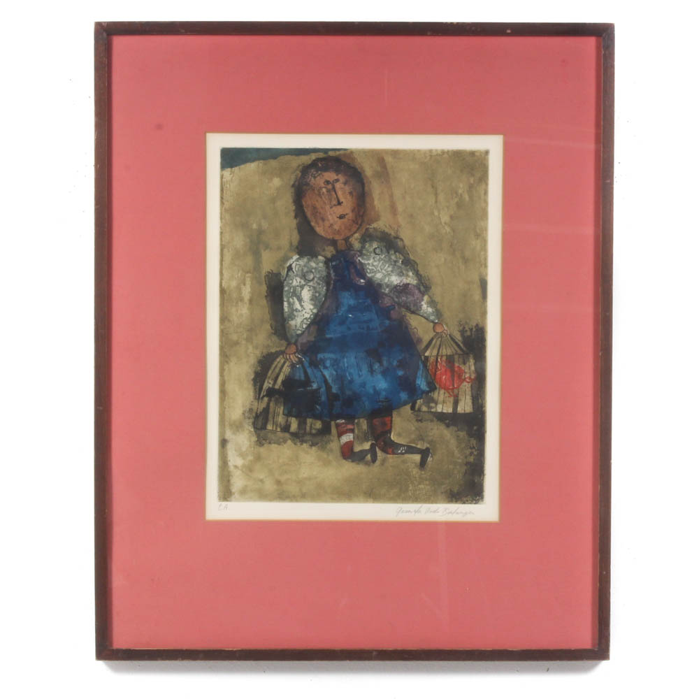 Graciela Rodo Boulanger Artist Proof Etching