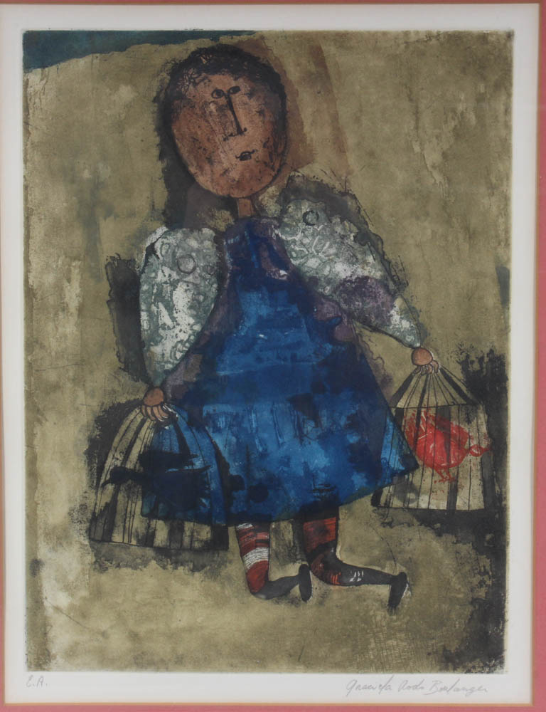 Graciela Rodo Boulanger Artist Proof Etching