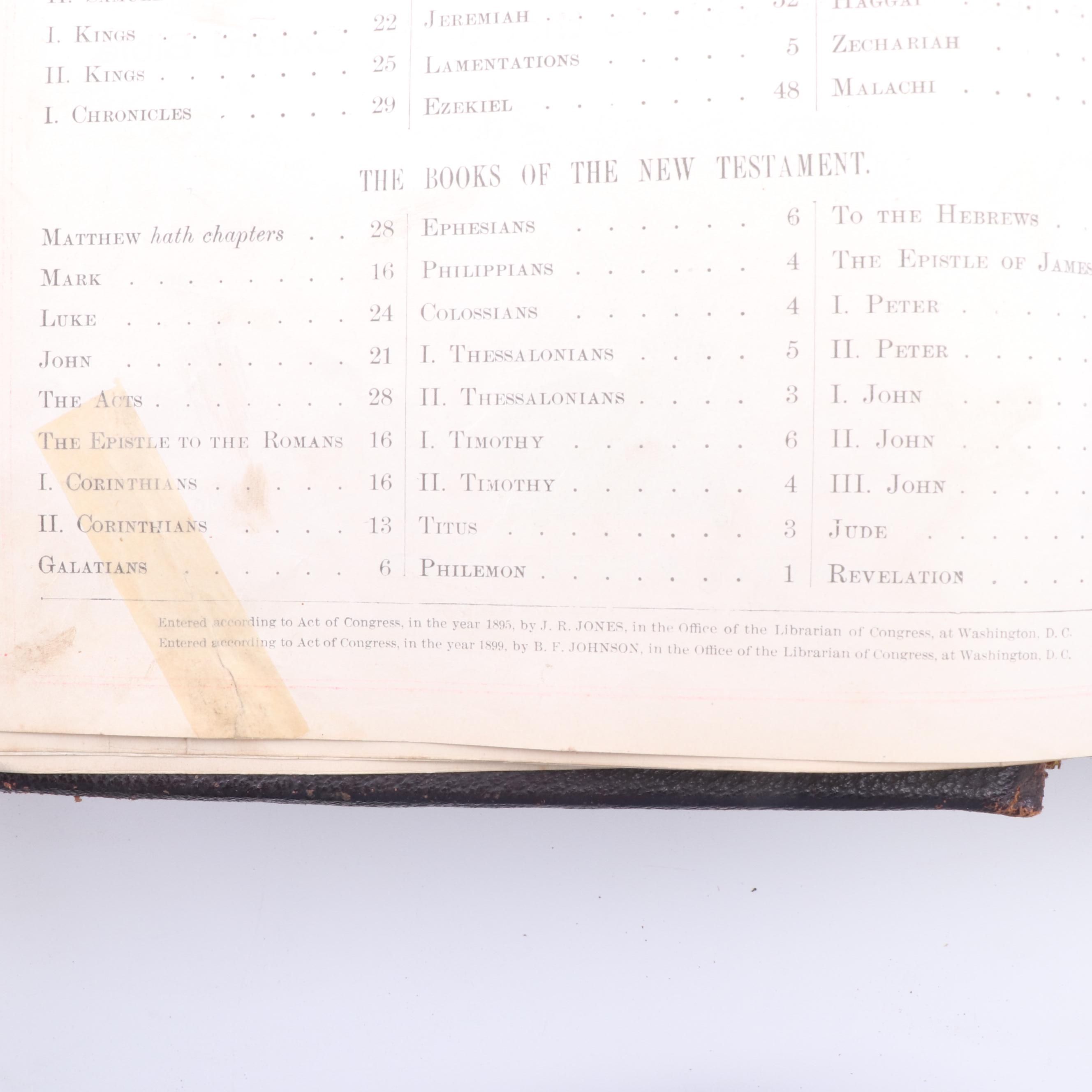 Antique Pictorial Family Bible, 19th Century