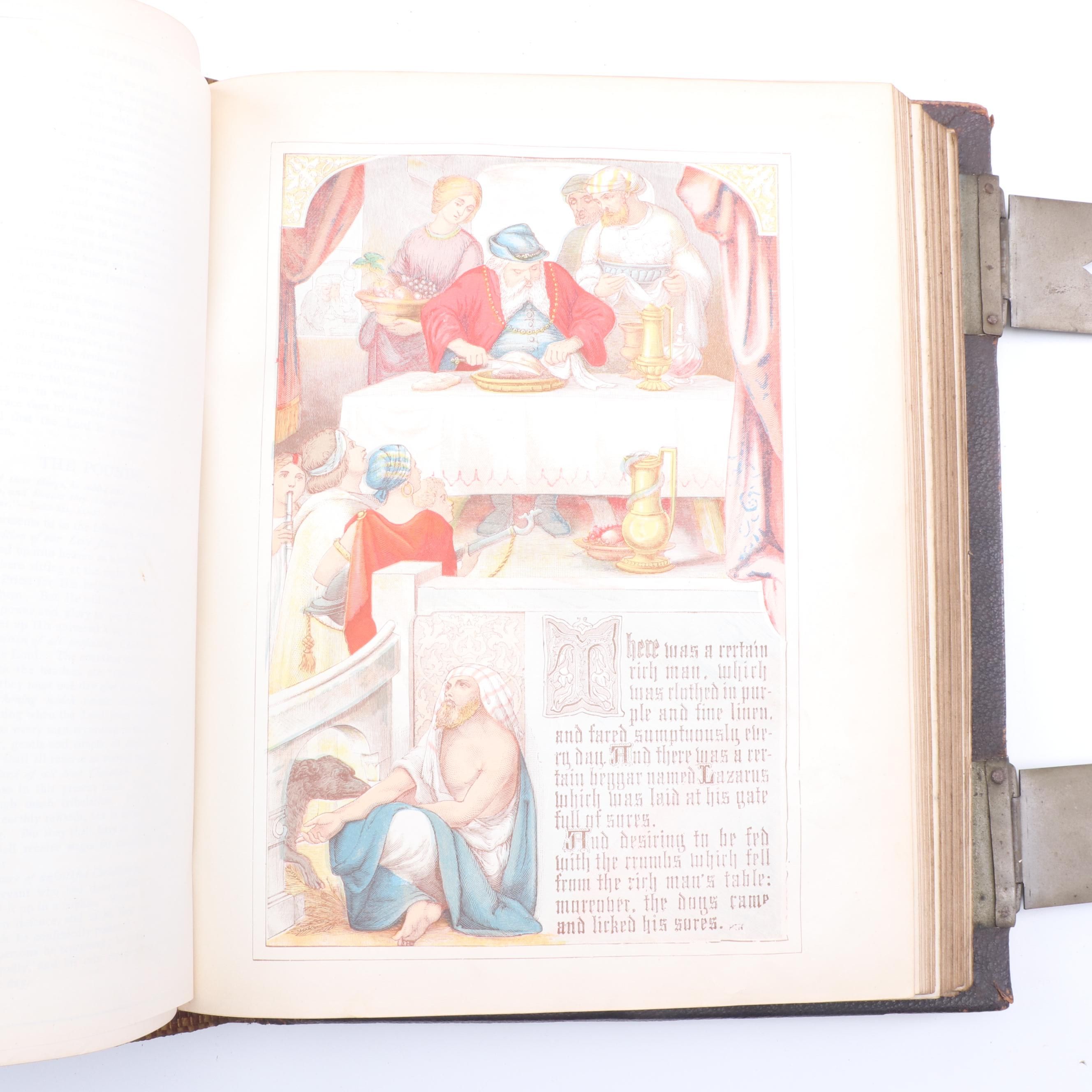 Antique Pictorial Family Bible, 19th Century