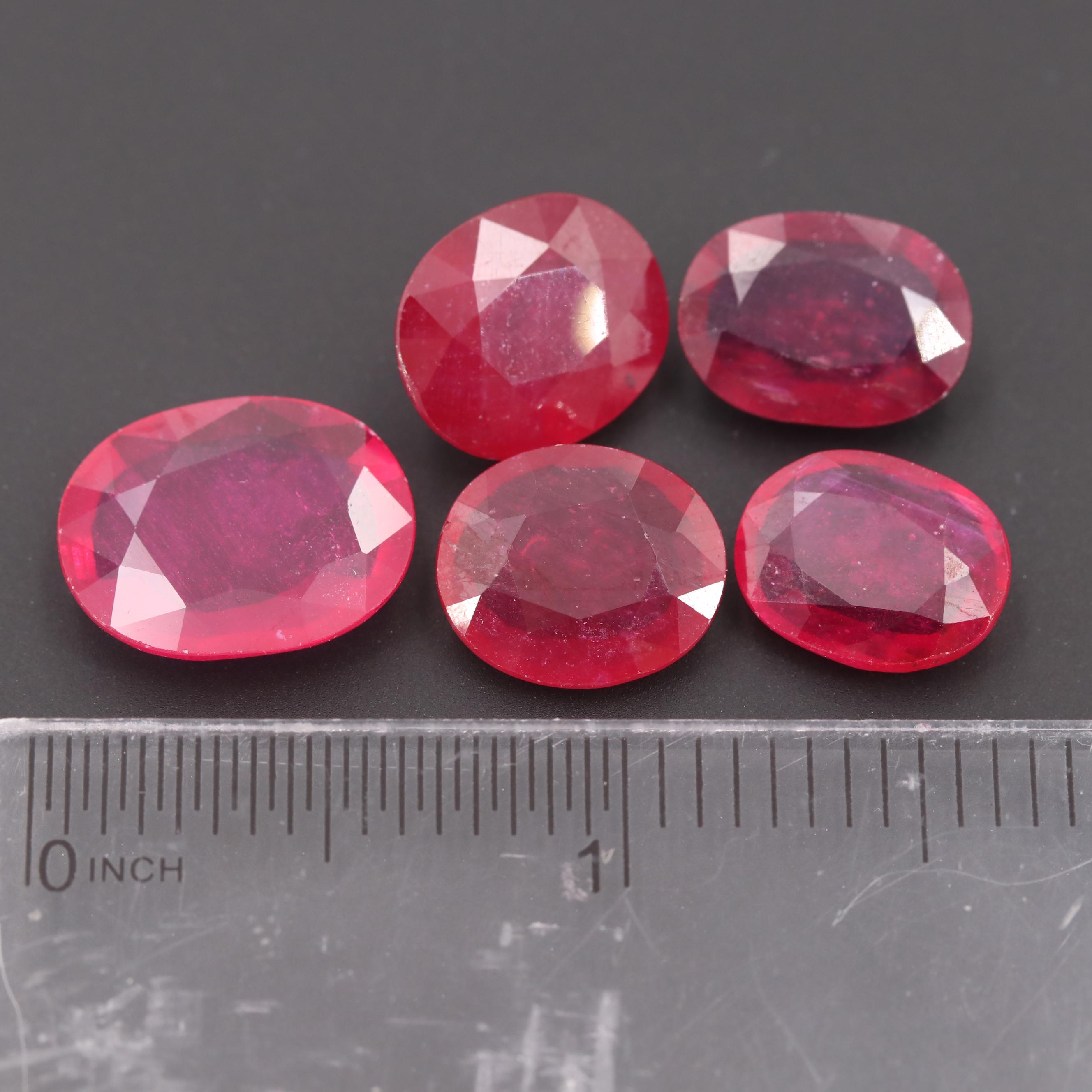 Loose 32.18 CTW Glass Filled Corundum