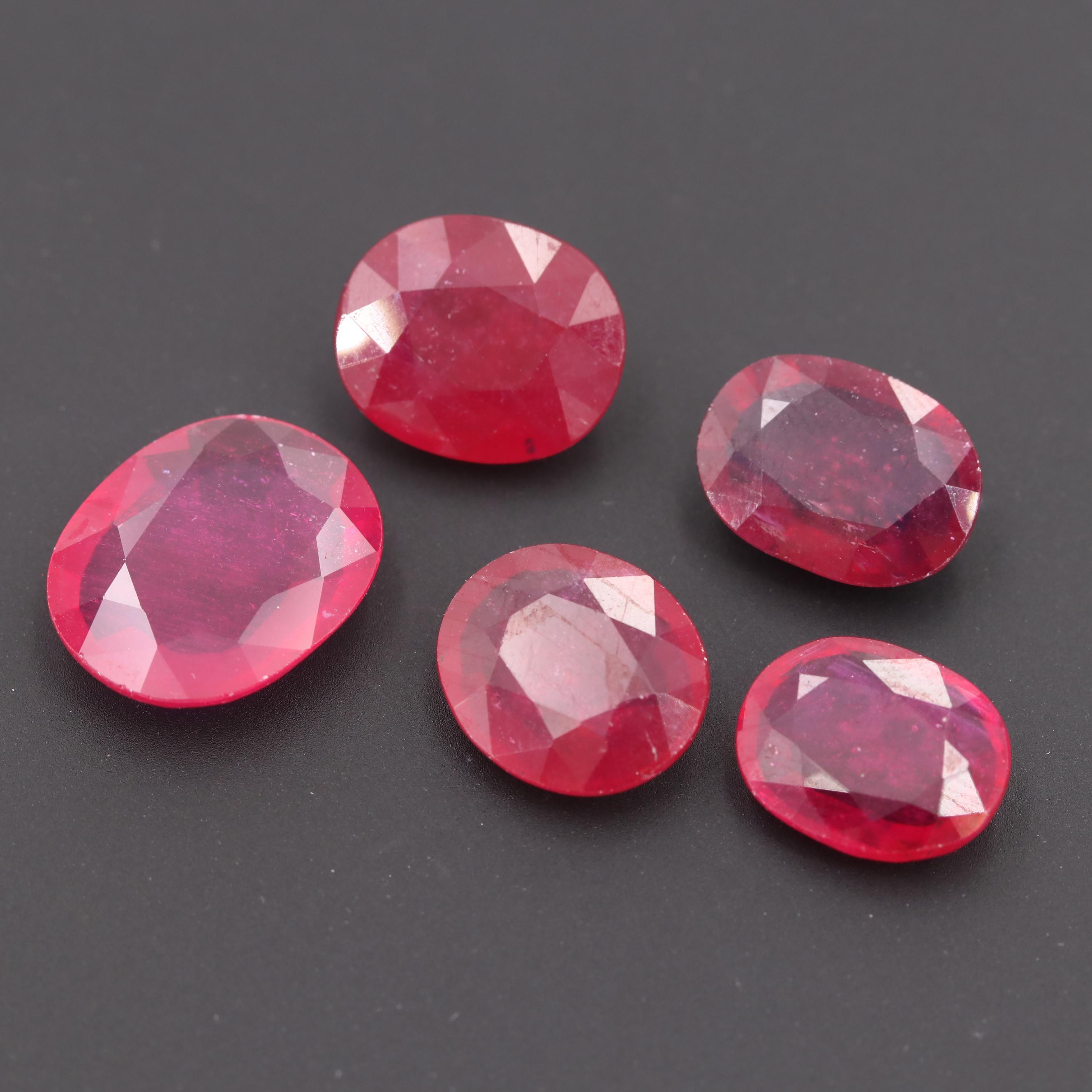 Loose 32.18 CTW Glass Filled Corundum