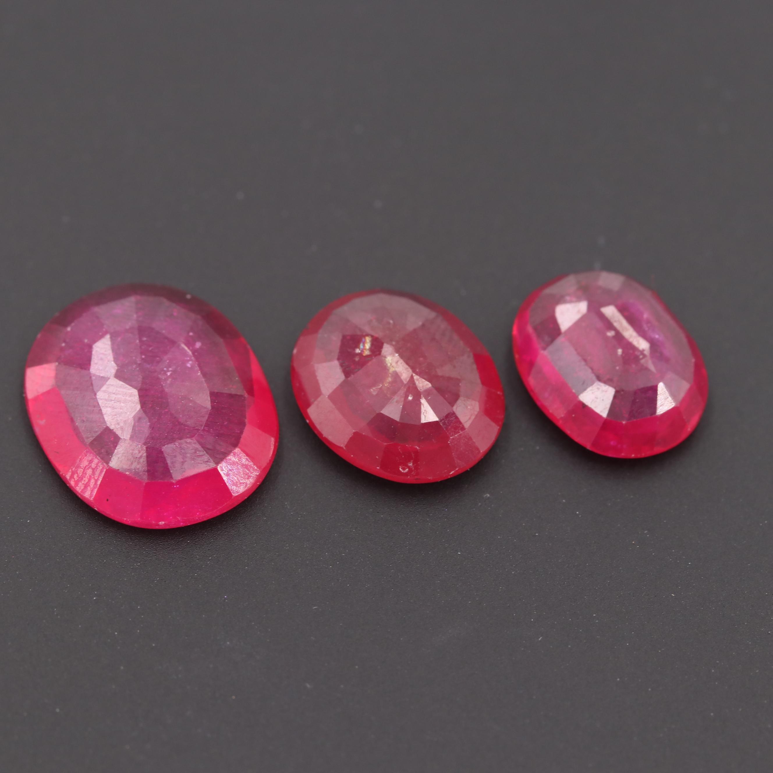 Loose 32.18 CTW Glass Filled Corundum