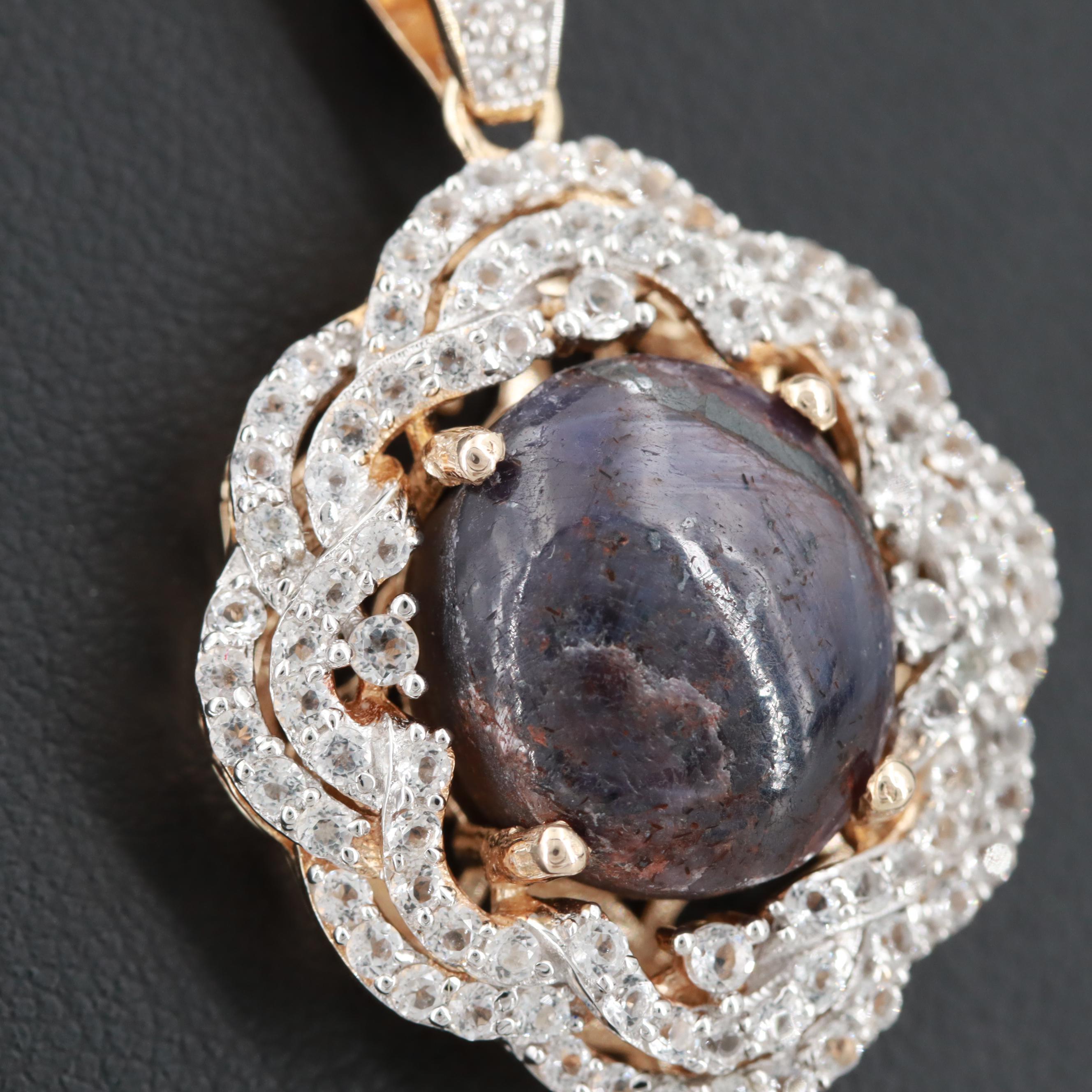 Orianne Sterling Silver Corundum Necklace