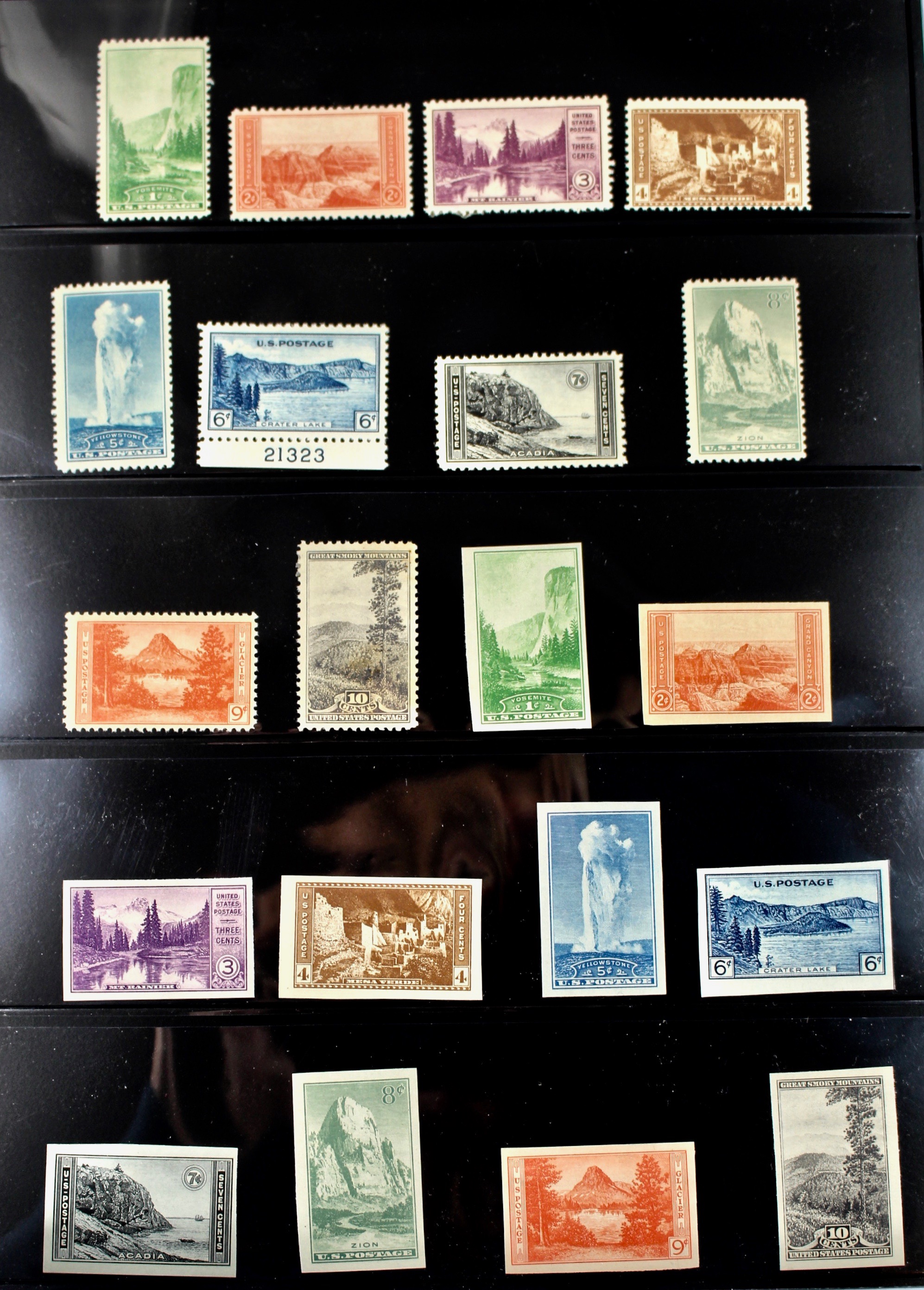 Collection of 231 U.S. Farley Postage Stamps