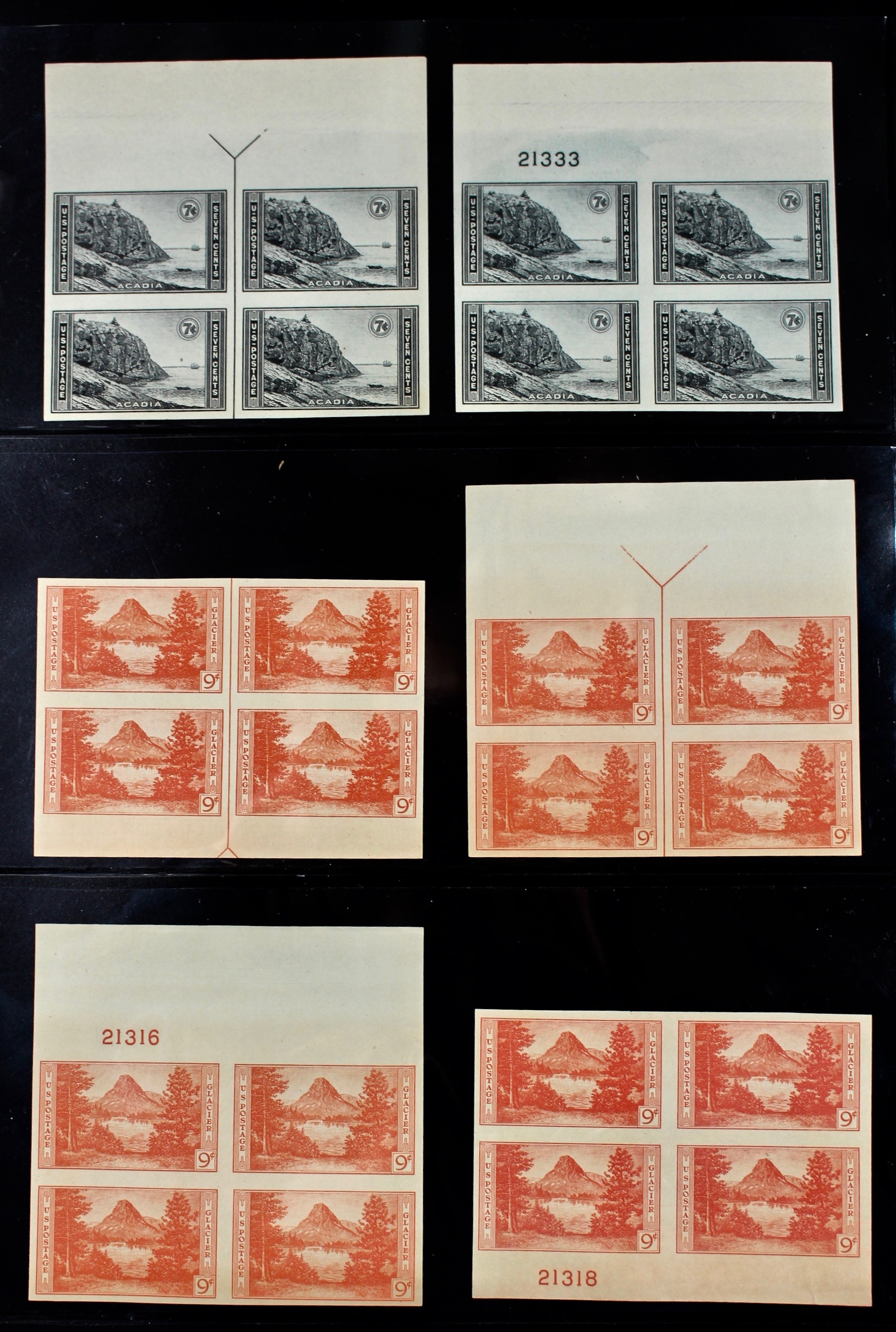 Collection of 231 U.S. Farley Postage Stamps