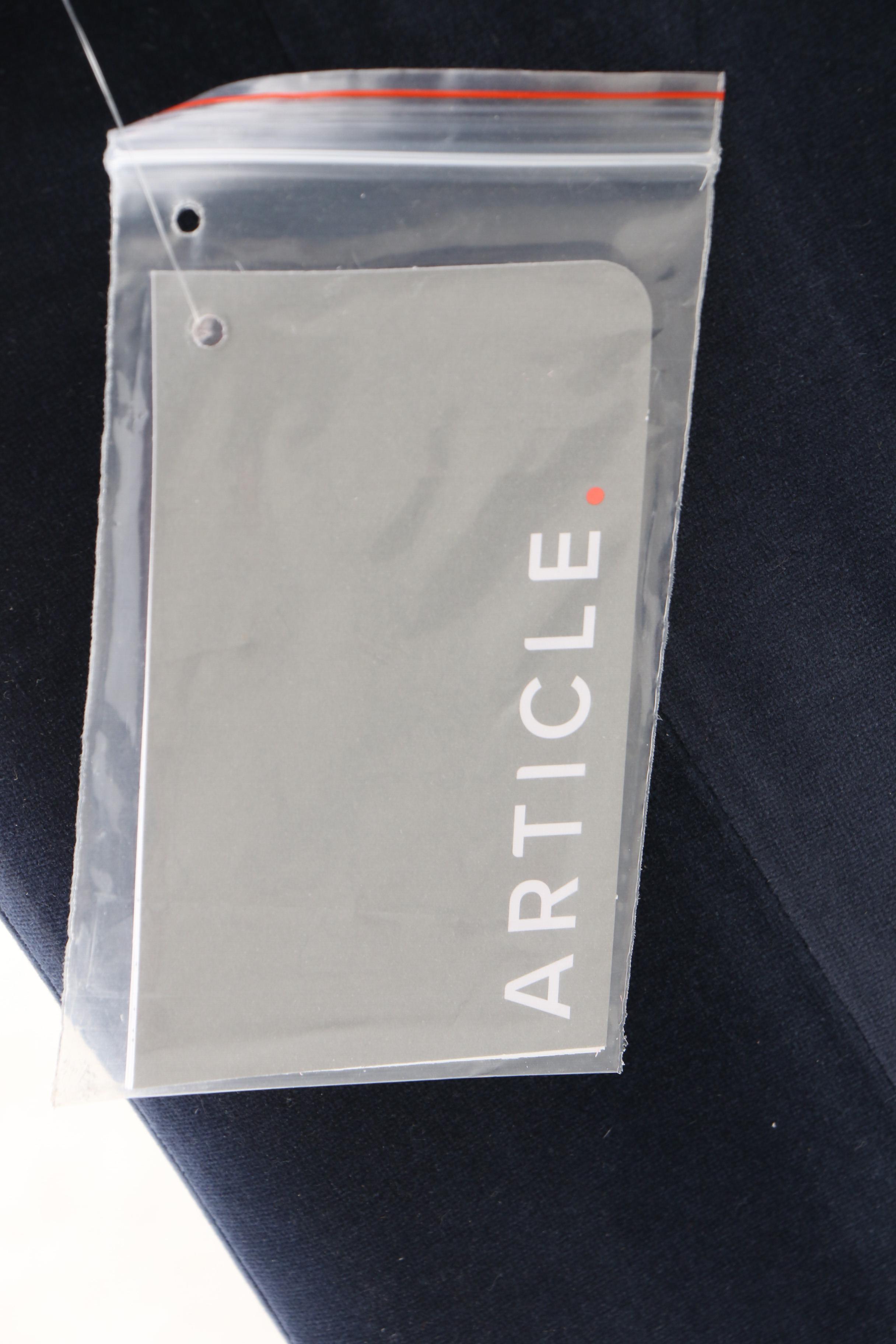 Modern Blue Velvet Tufted Sofa by Article