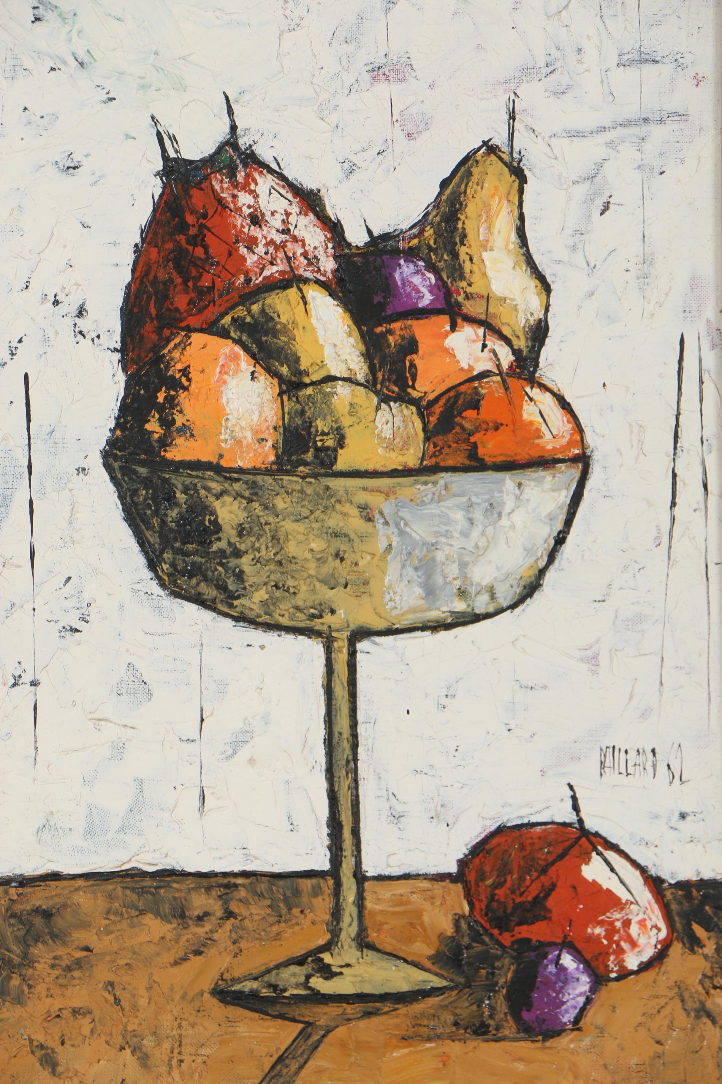 Jean-Claude Paillard Still Life Oil Painting, 1962