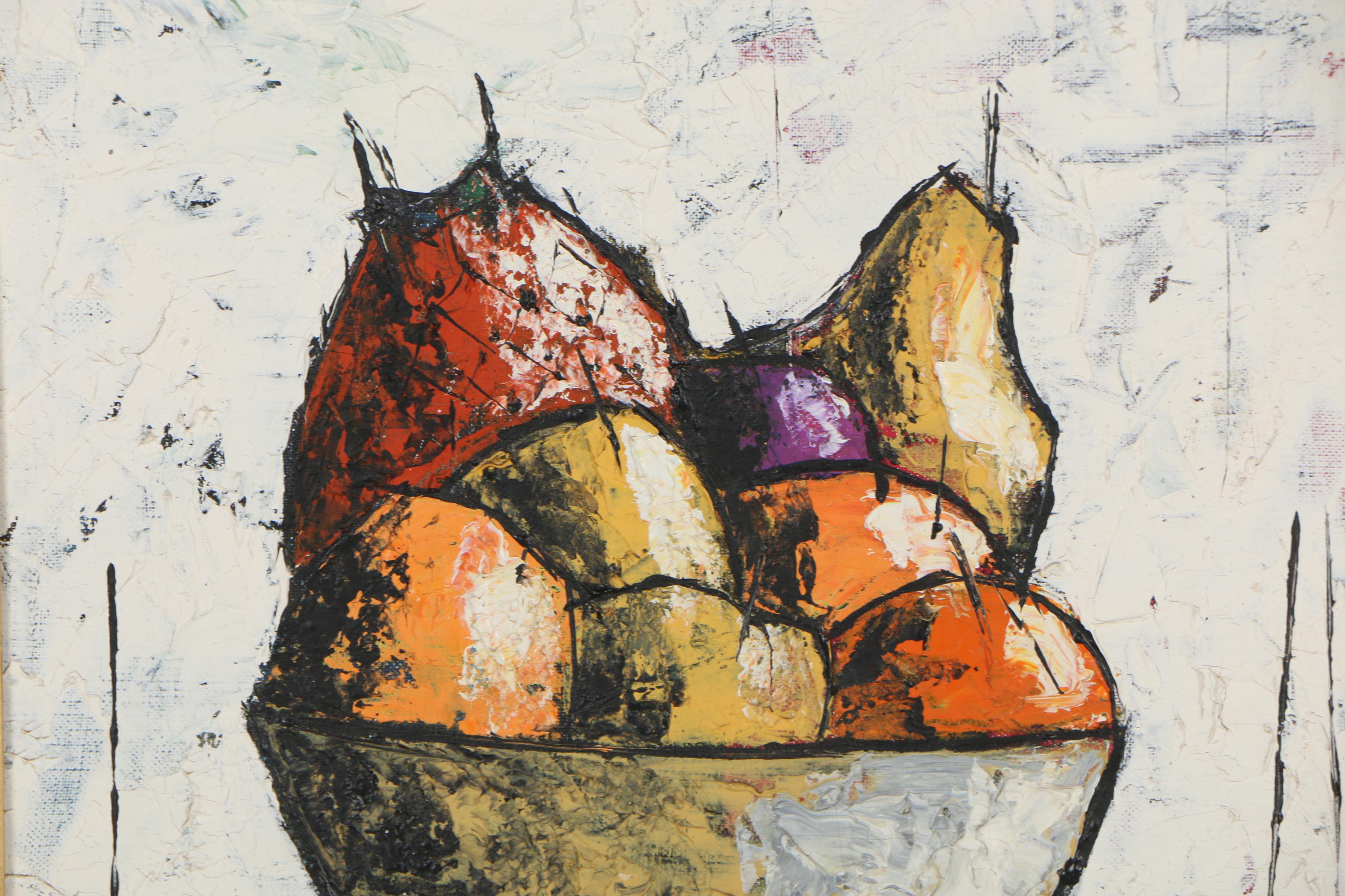 Jean-Claude Paillard Still Life Oil Painting, 1962