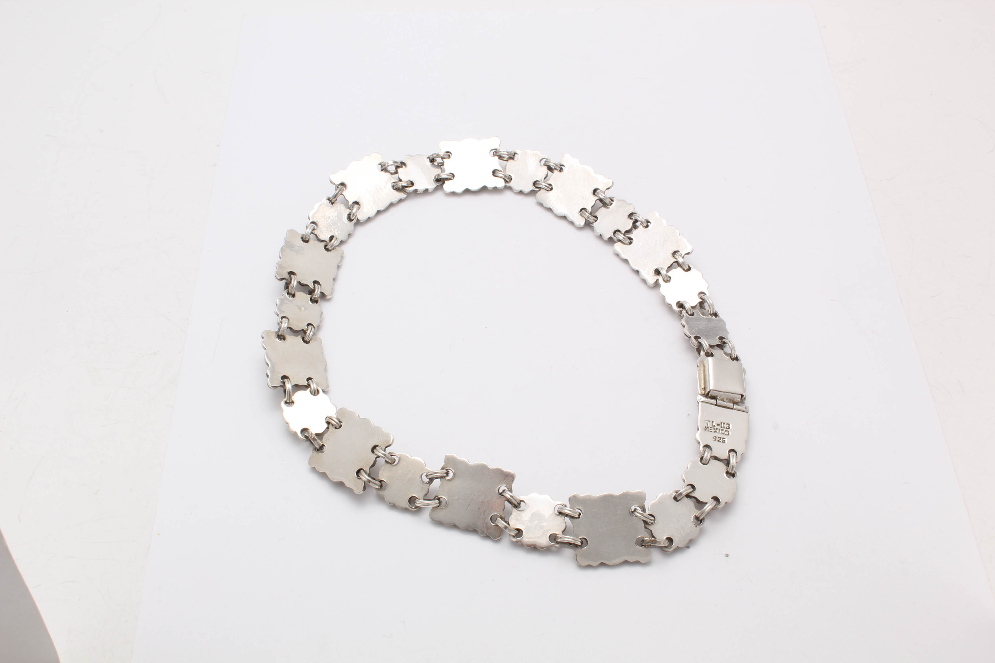 Sterling Silver Tiger's Eye Panel Necklace