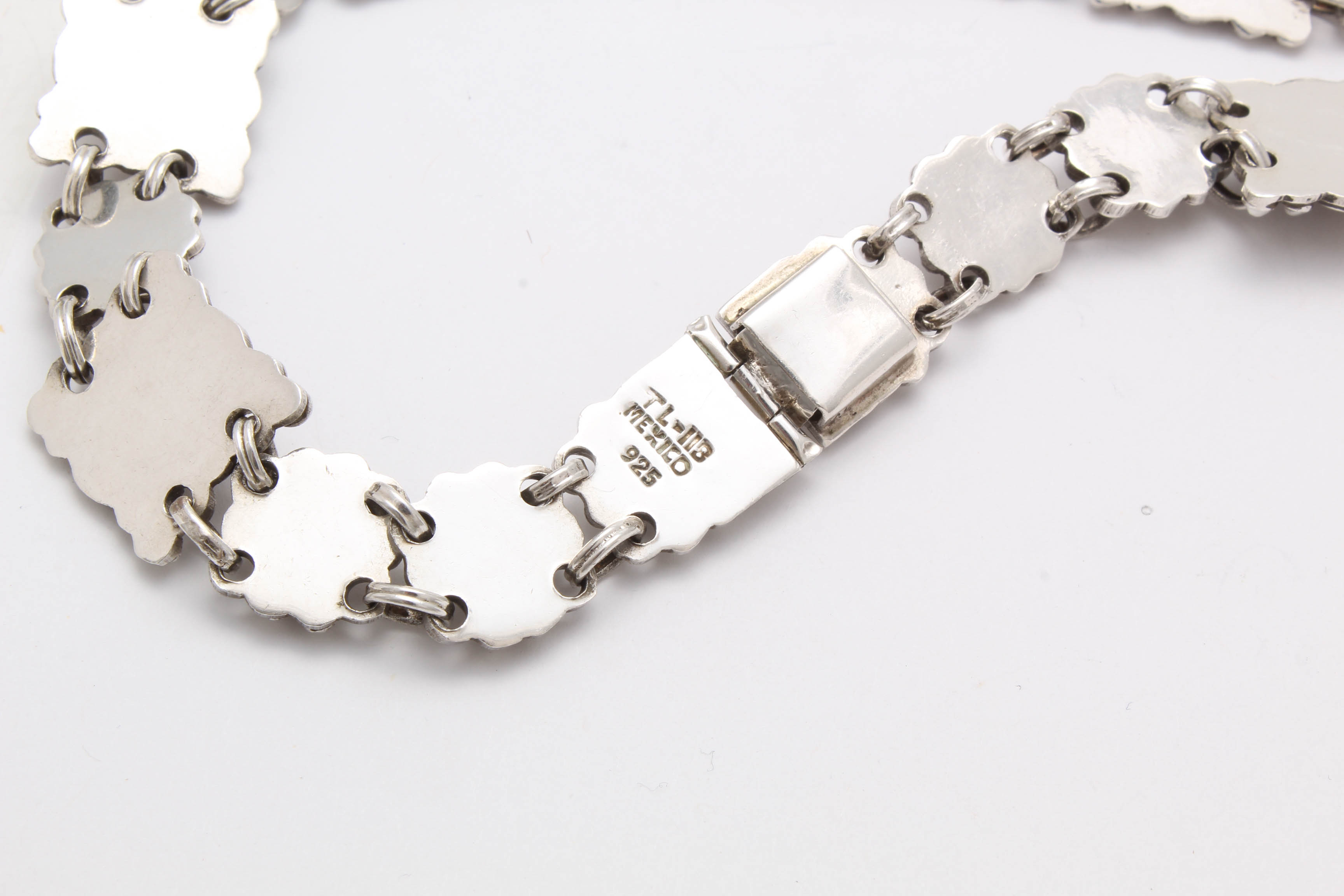 Sterling Silver Tiger's Eye Panel Necklace