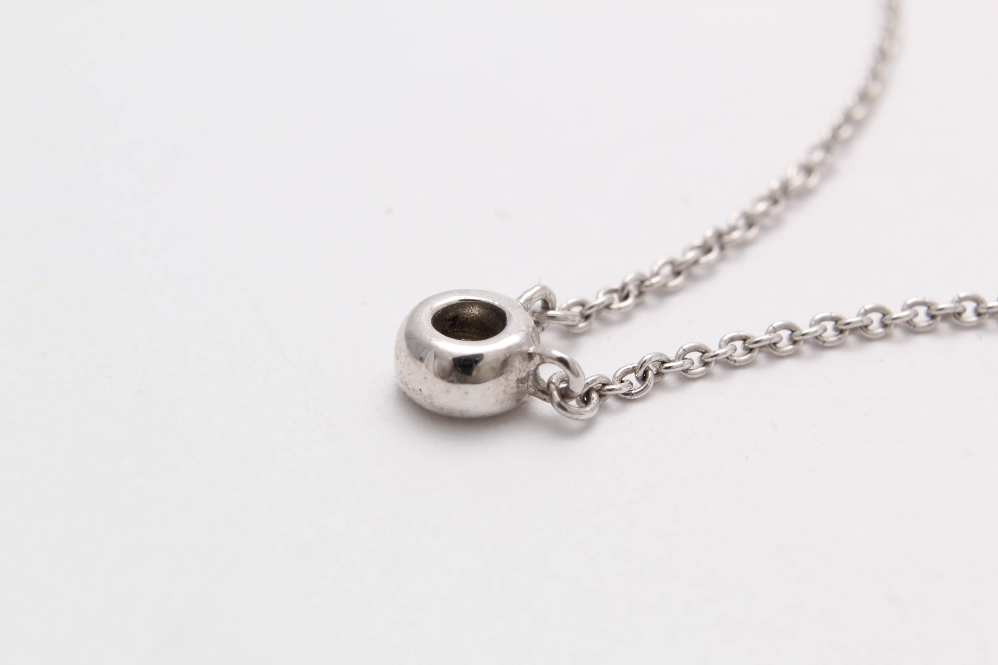 Sterling Silver Diamond Captive Pendant Necklace