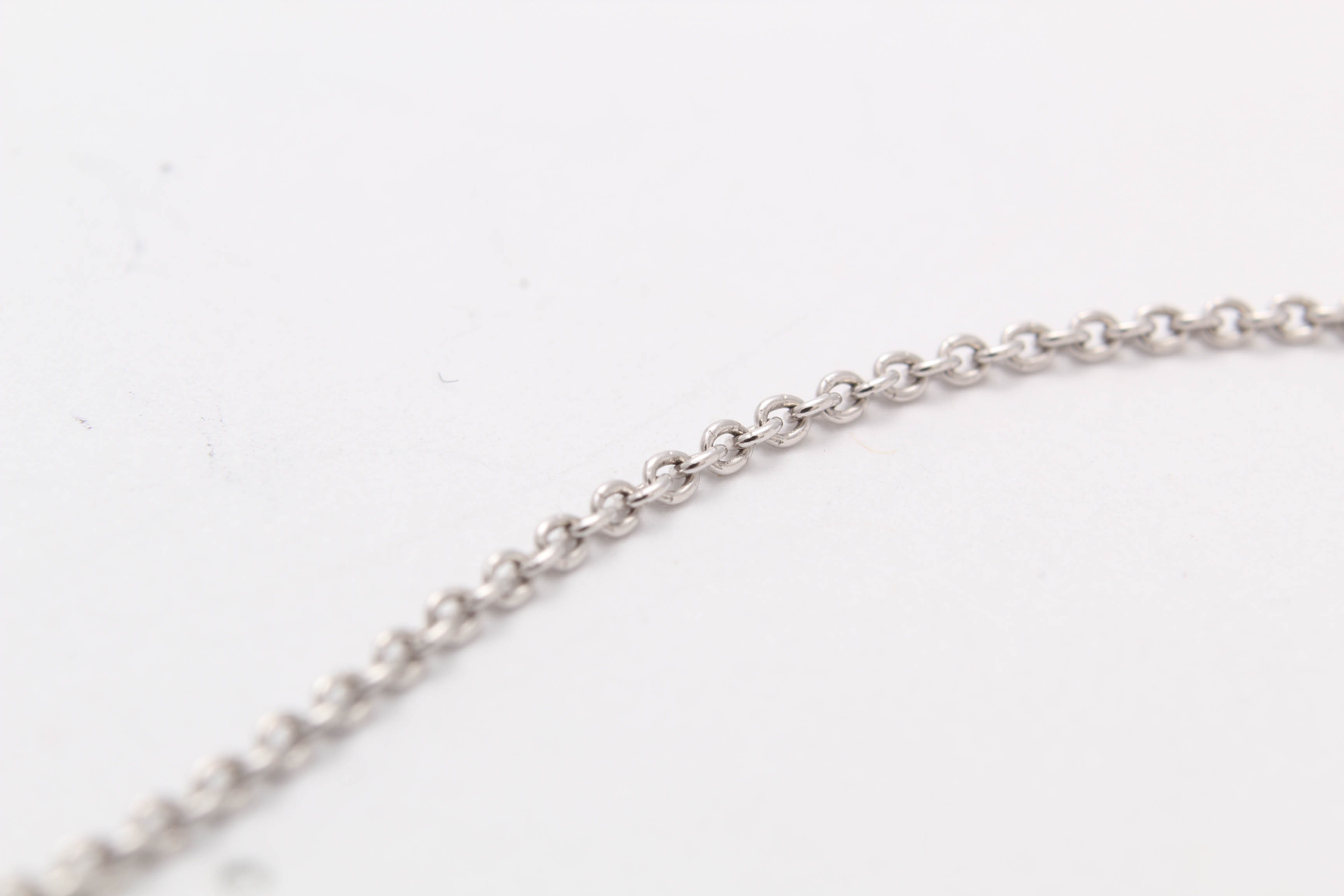 Sterling Silver Diamond Captive Pendant Necklace