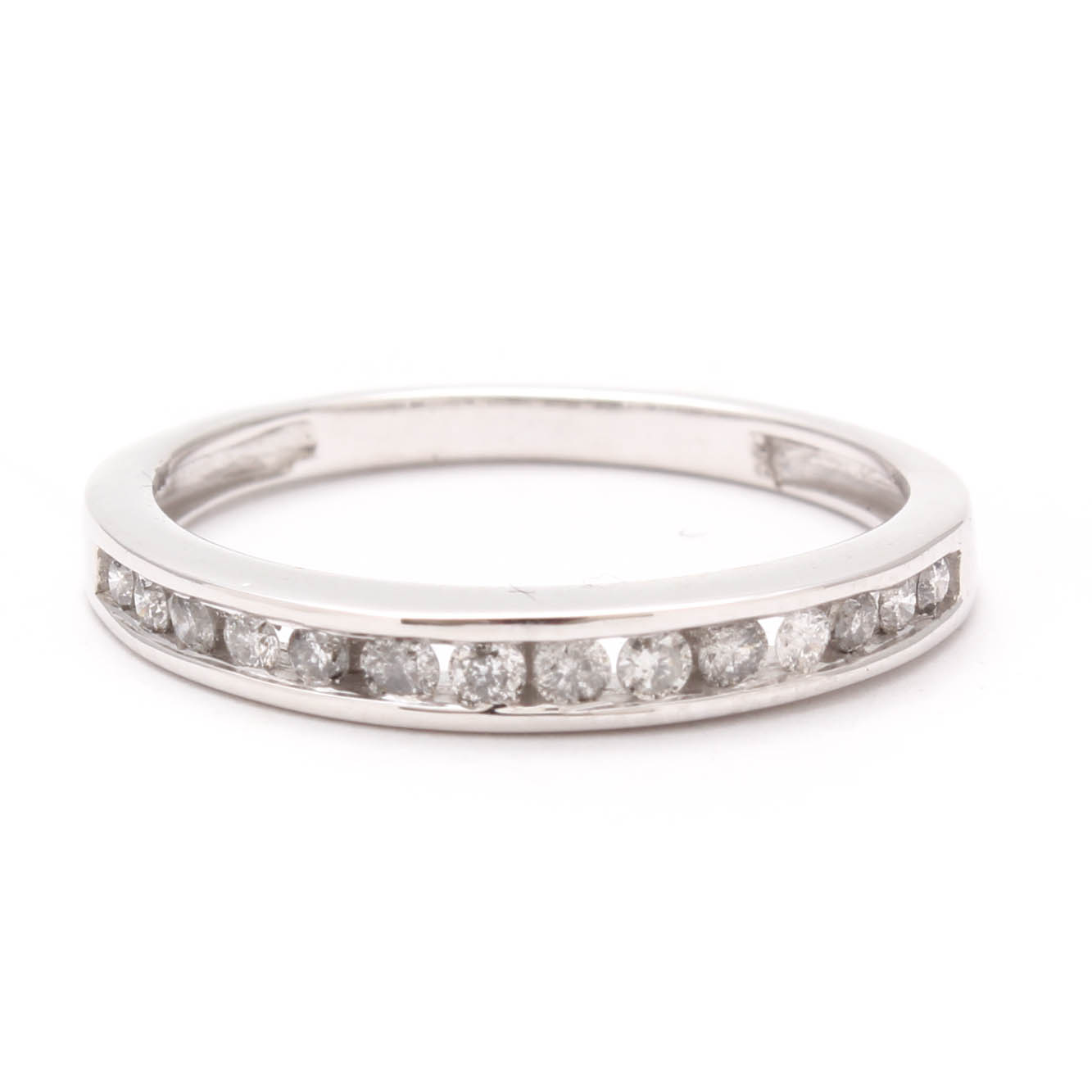 10K White Gold Diamond Ring