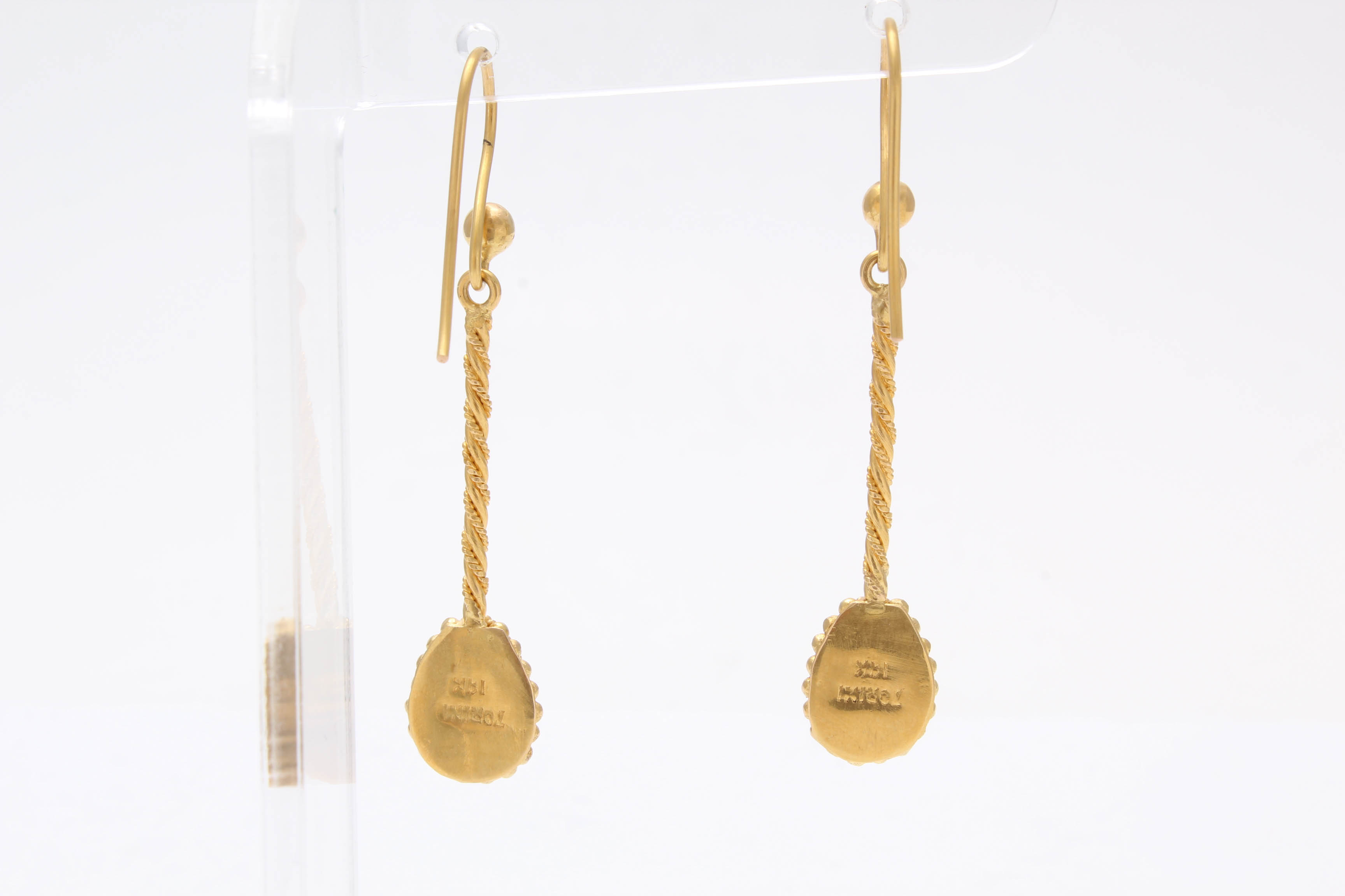 Torini 14K Yellow Gold Turquoise Pendant Earrings