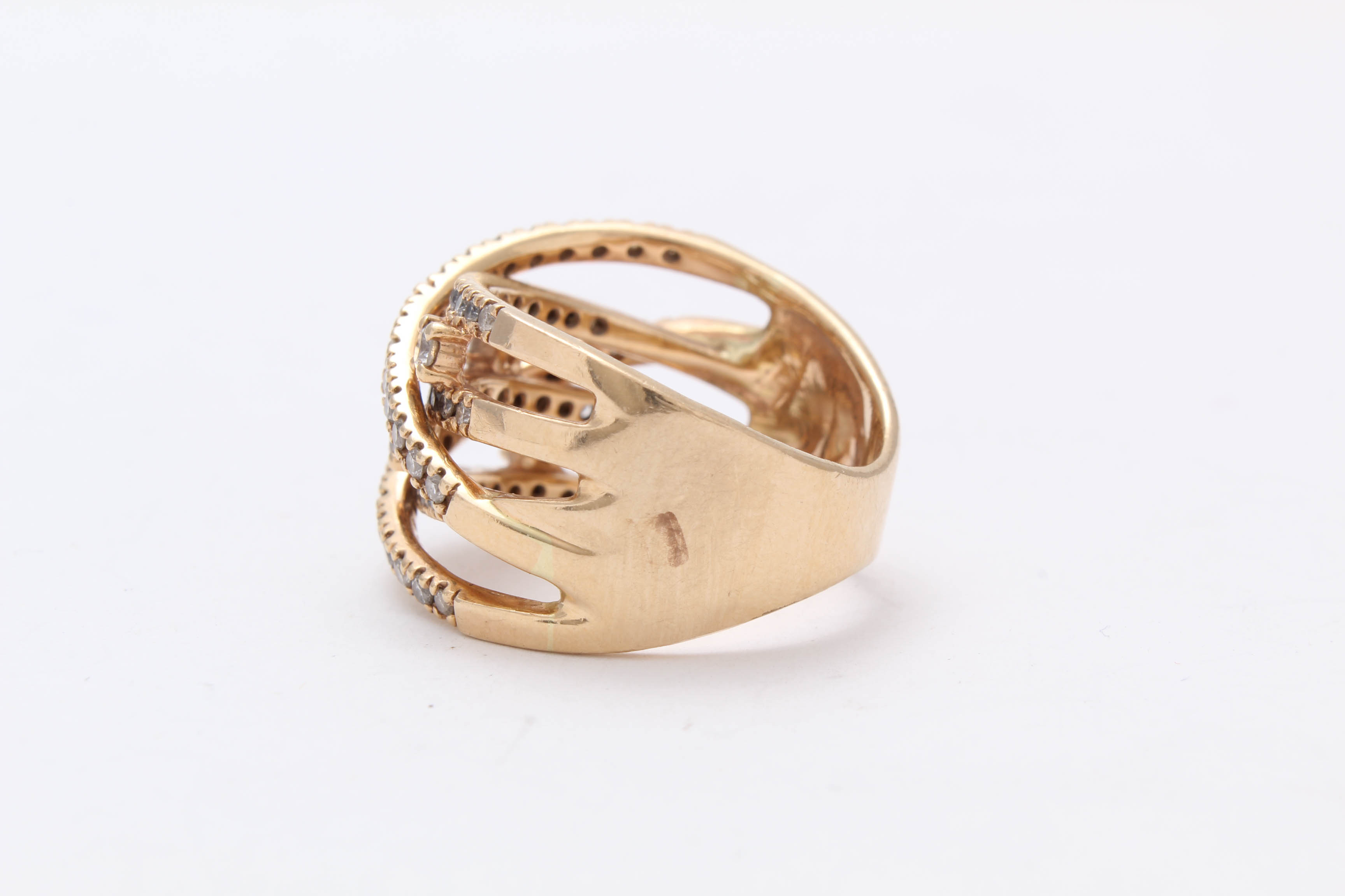 14K Yellow Gold Diamond Ring