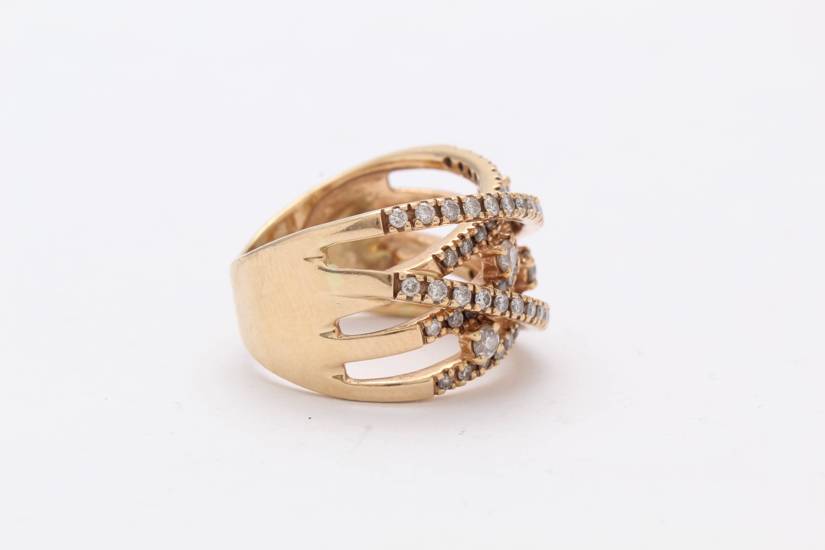 14K Yellow Gold Diamond Ring