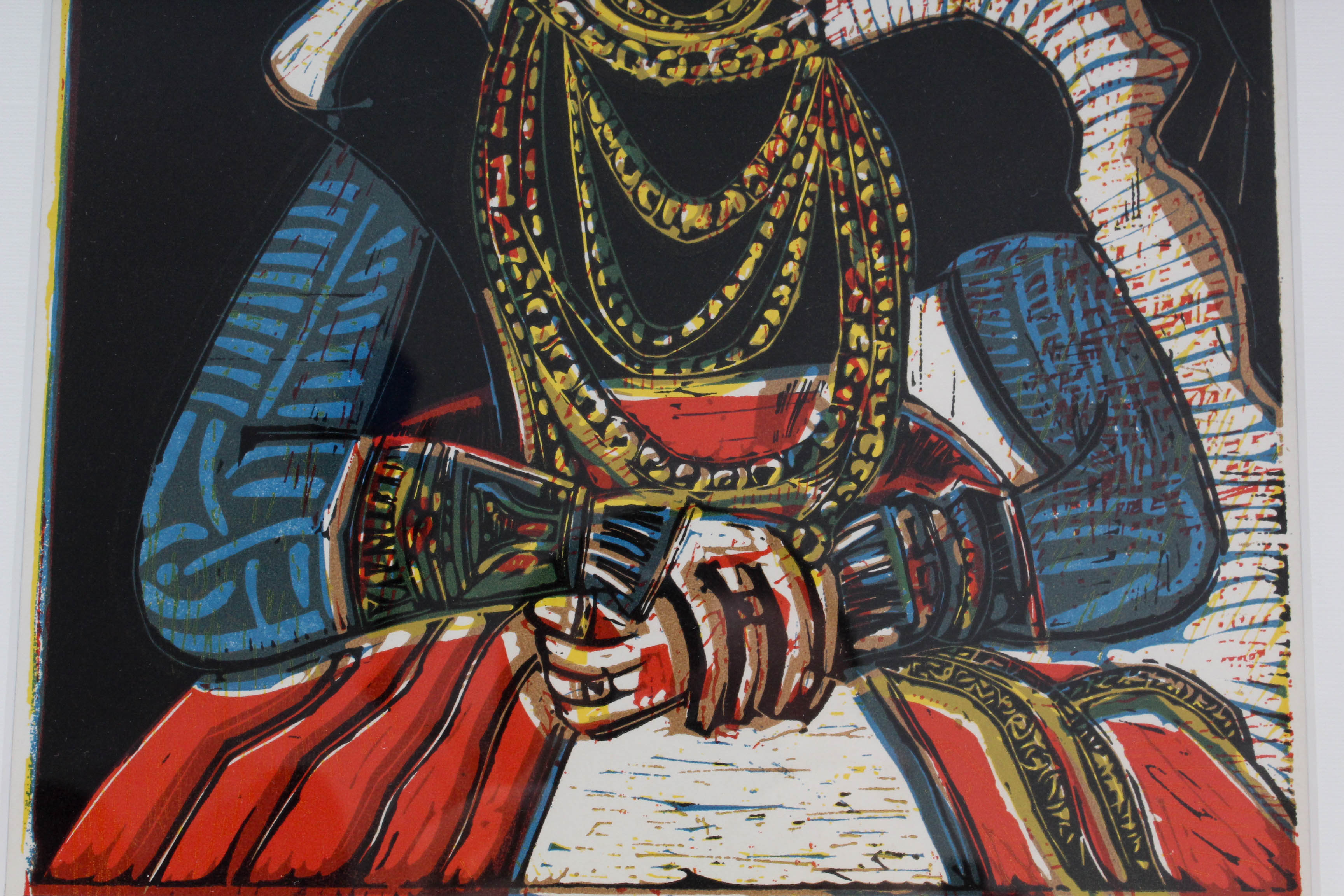 Pablo Picasso Linoleum Cut "Portrait of a Lady, After Lucas Cranach the Younger"