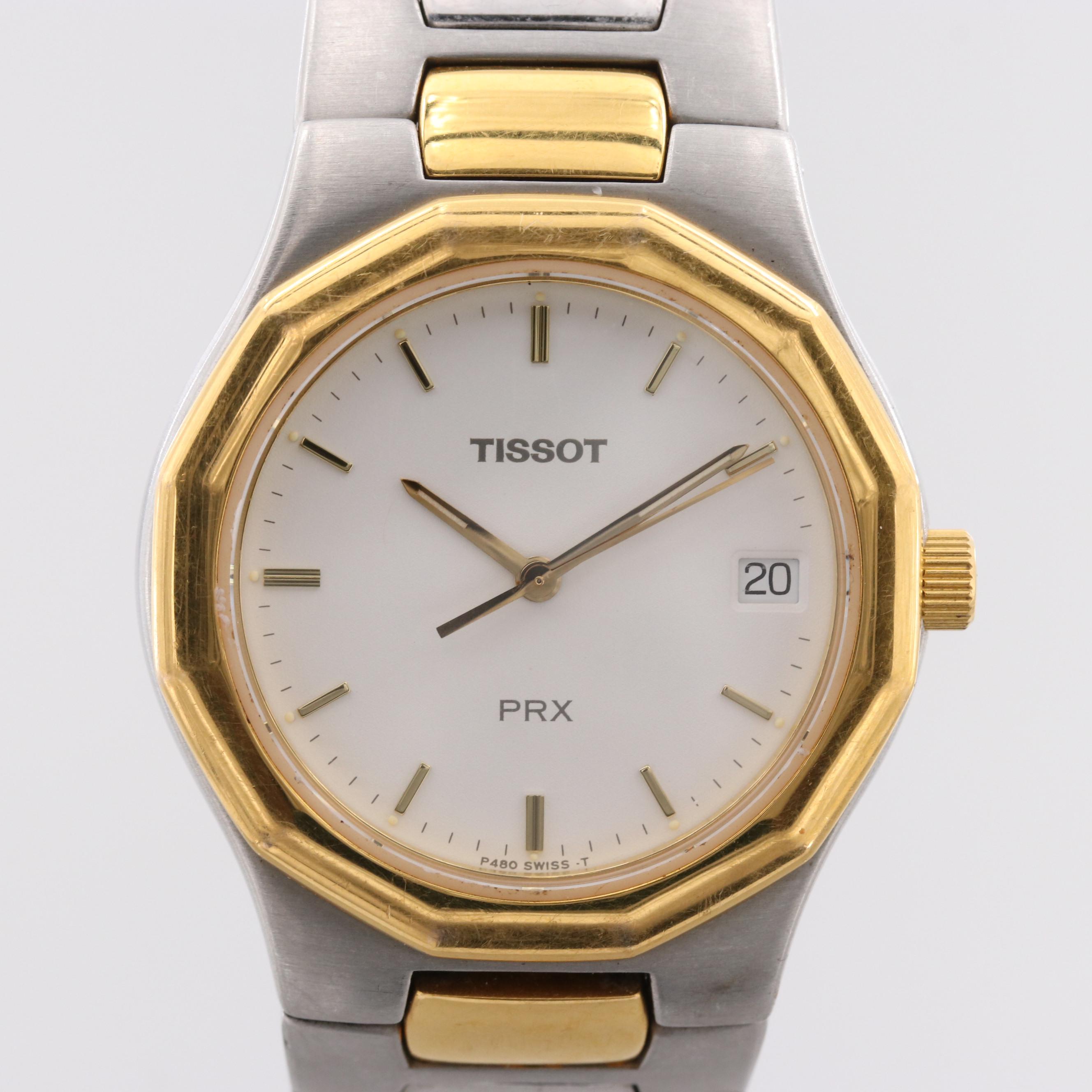 Tissot PRX Two Tone Stainless Steel Quartz Watch With Date