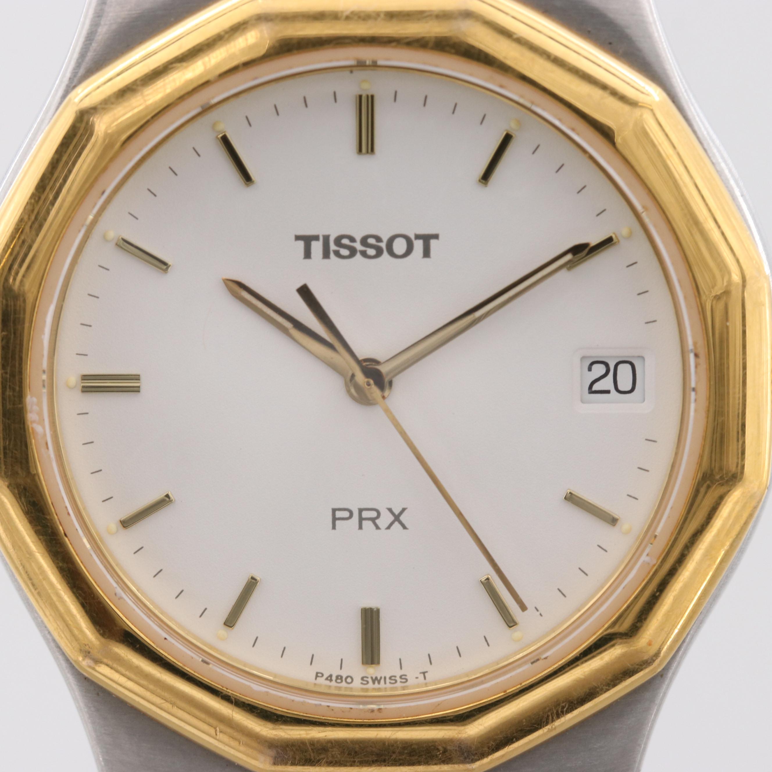 Tissot PRX Two Tone Stainless Steel Quartz Watch With Date