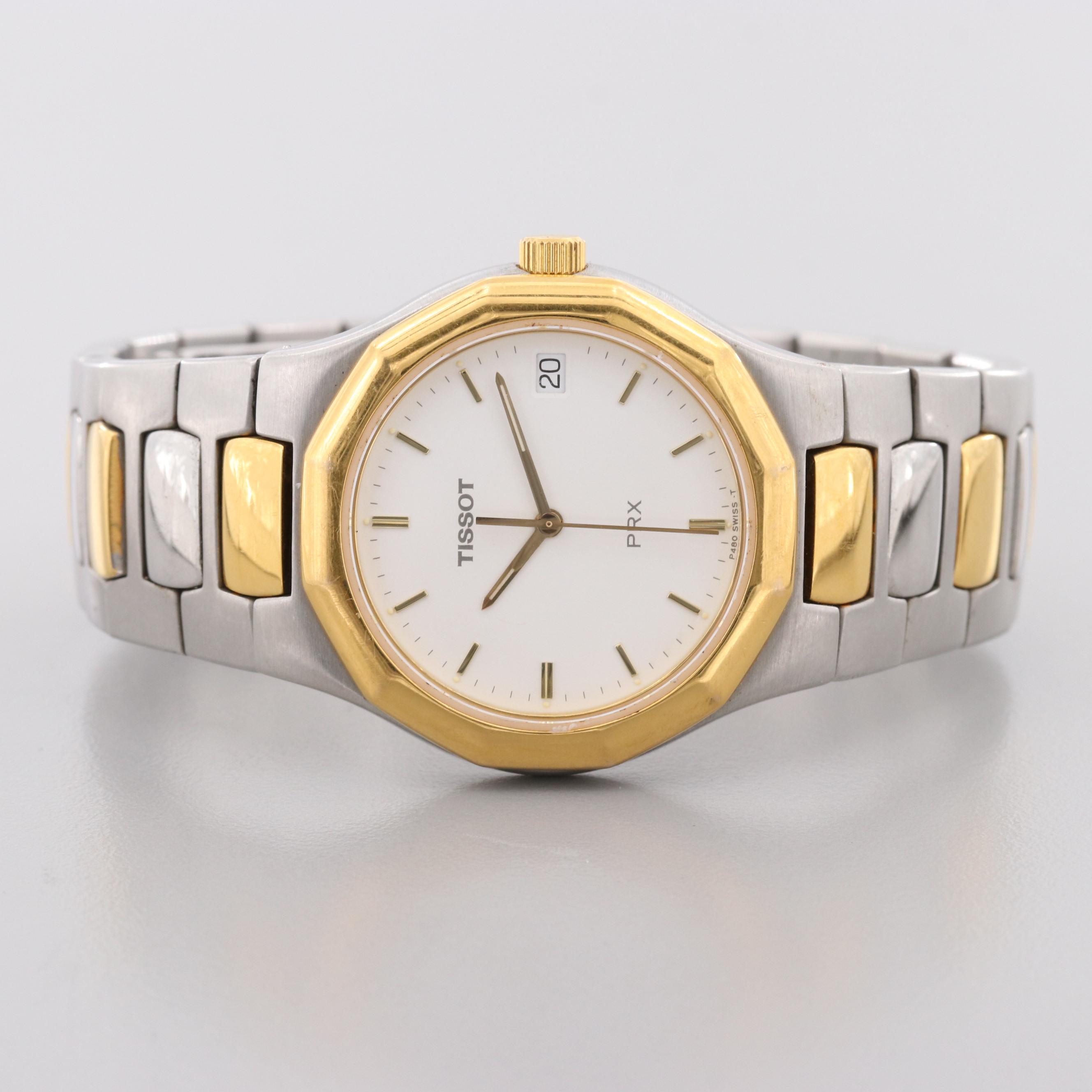 Tissot PRX Two Tone Stainless Steel Quartz Watch With Date