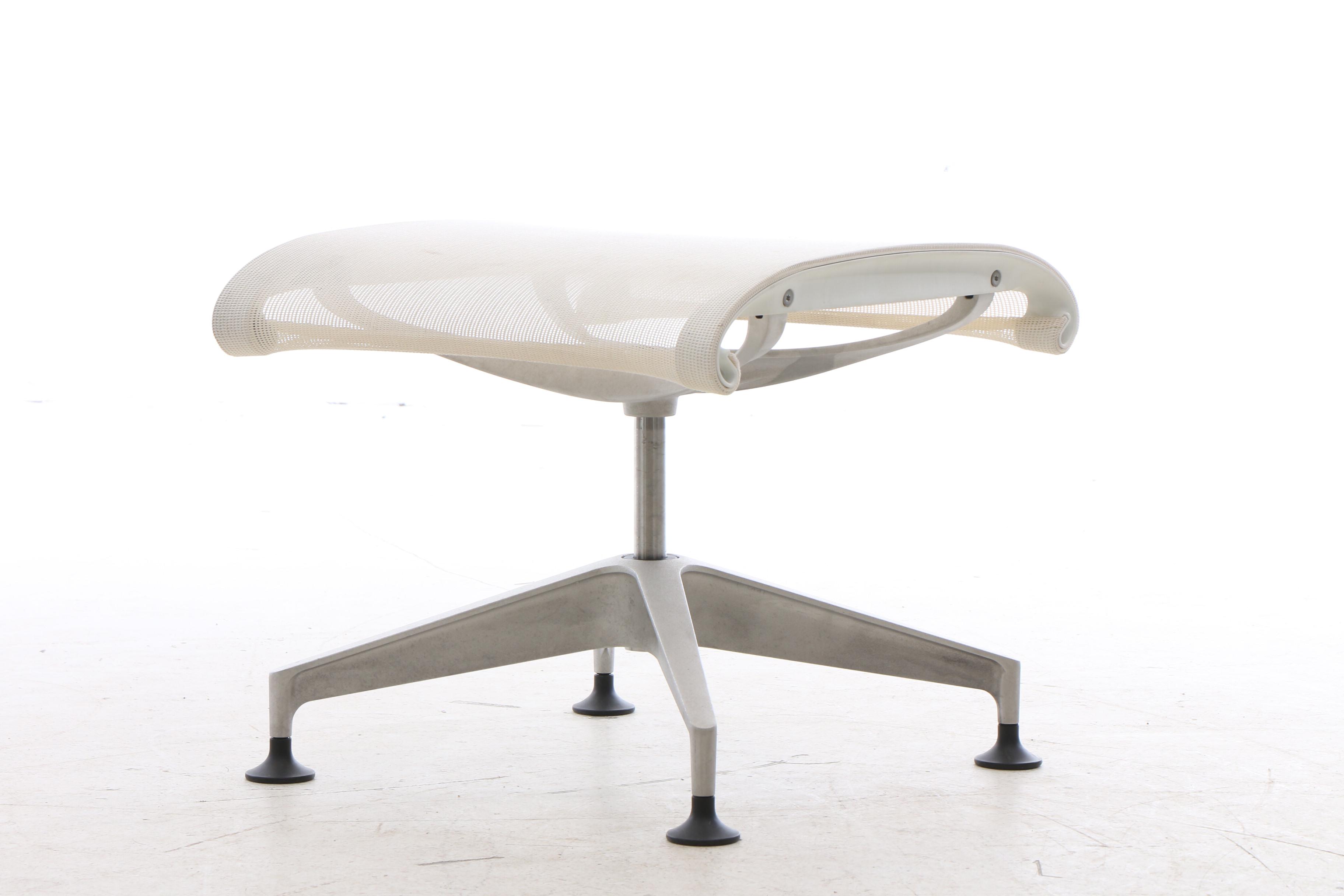 Herman Miller "Setu" Lounge Chair with Ottoman in White