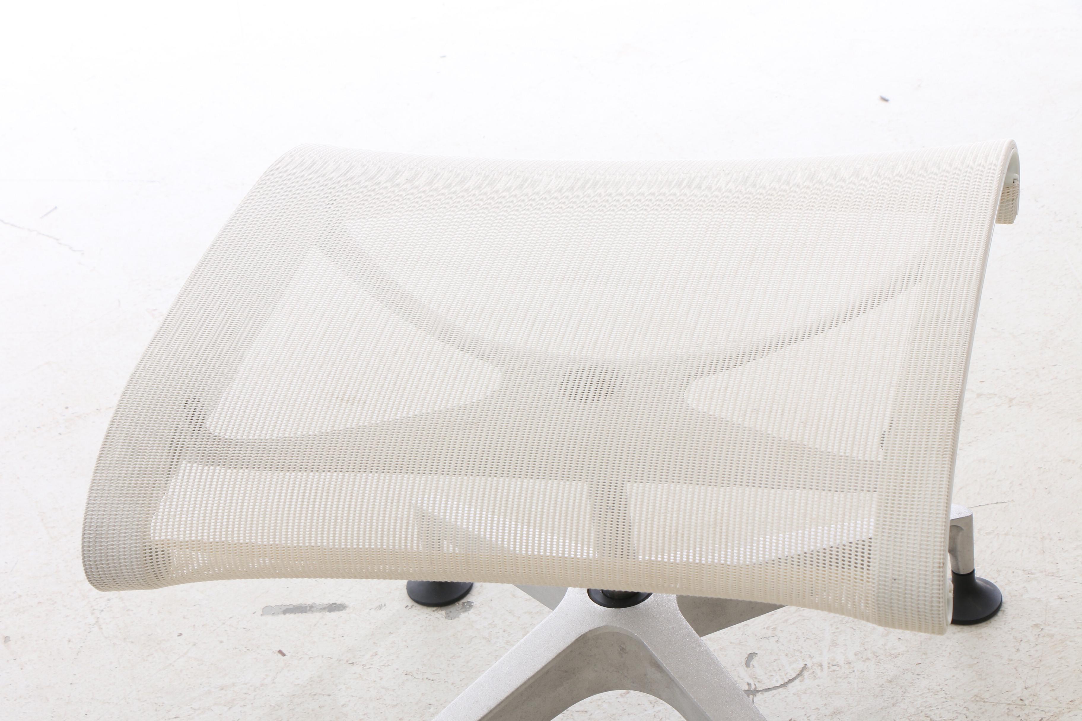 Herman Miller "Setu" Lounge Chair with Ottoman in White