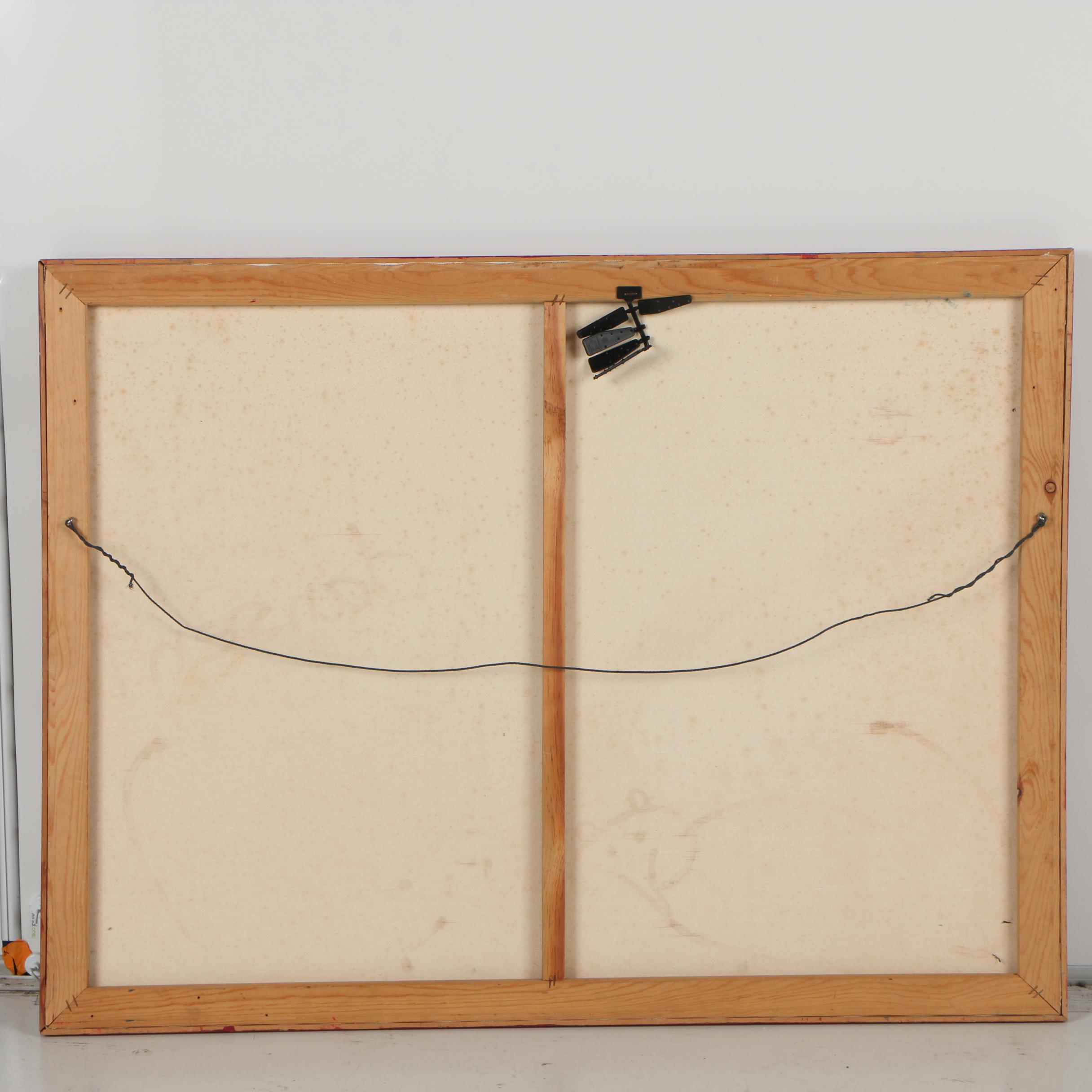 E. Goldman Mixed Media "Graffiti" Painting