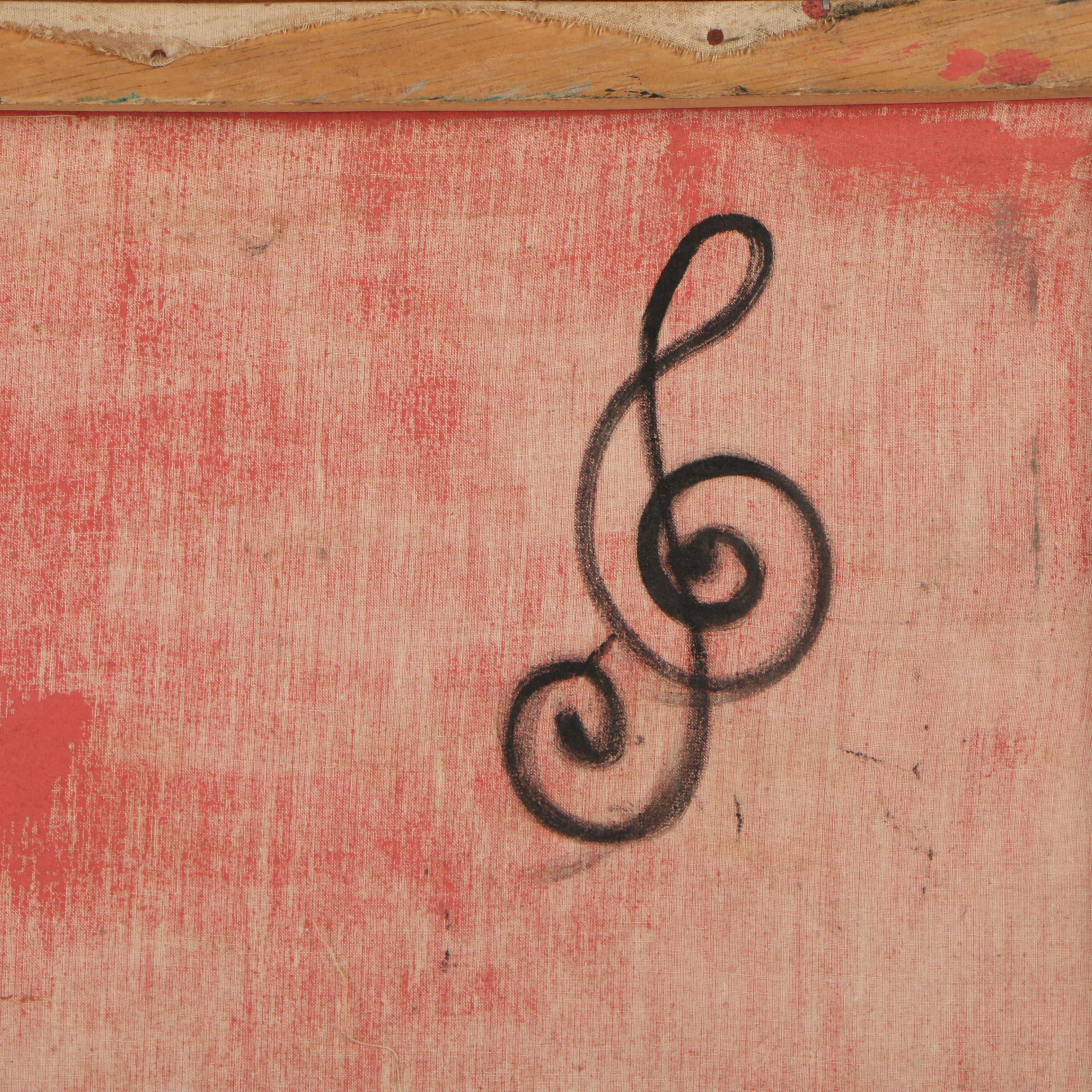 Gérard Haitian Folk Art Oil Painting