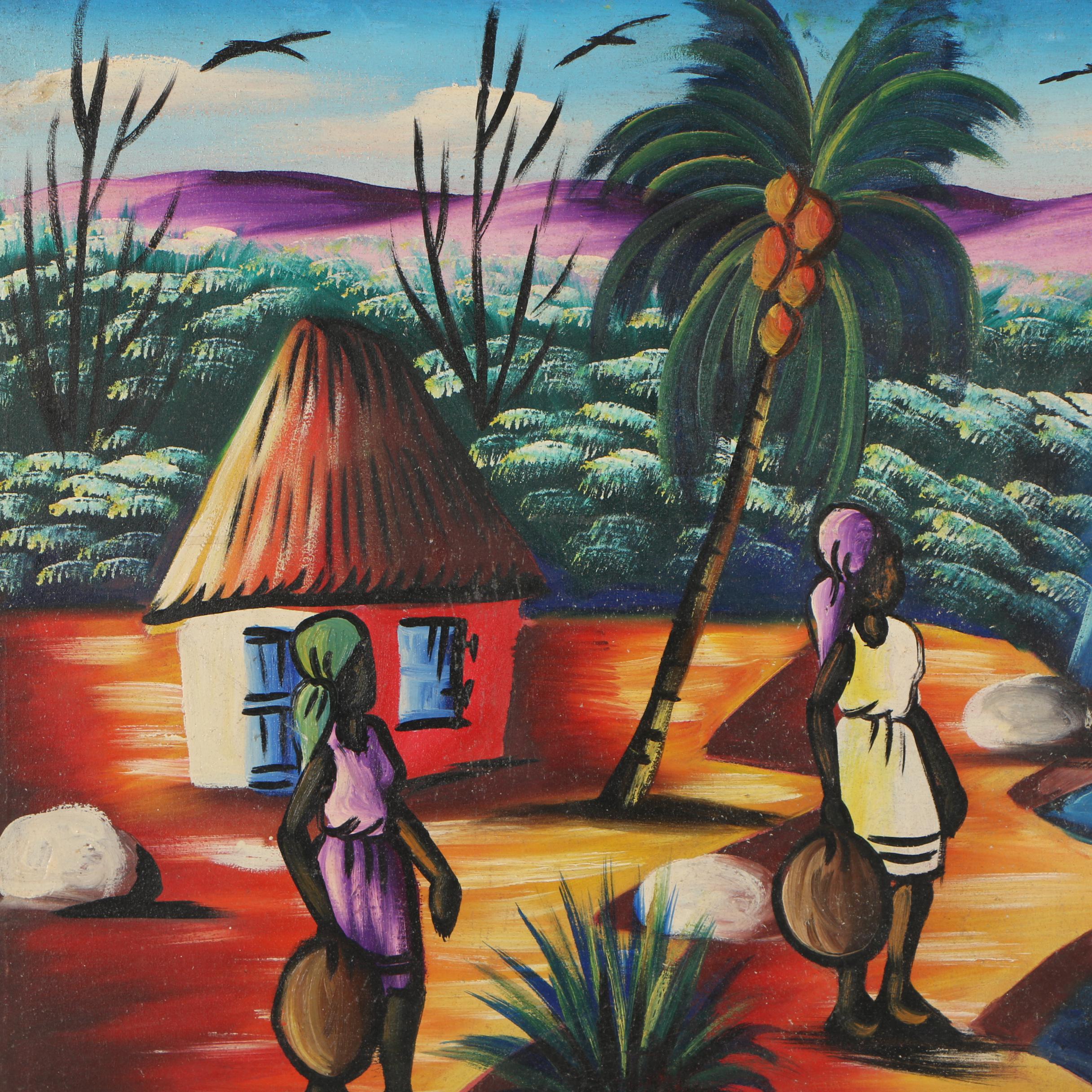 Gérard Haitian Folk Art Painting
