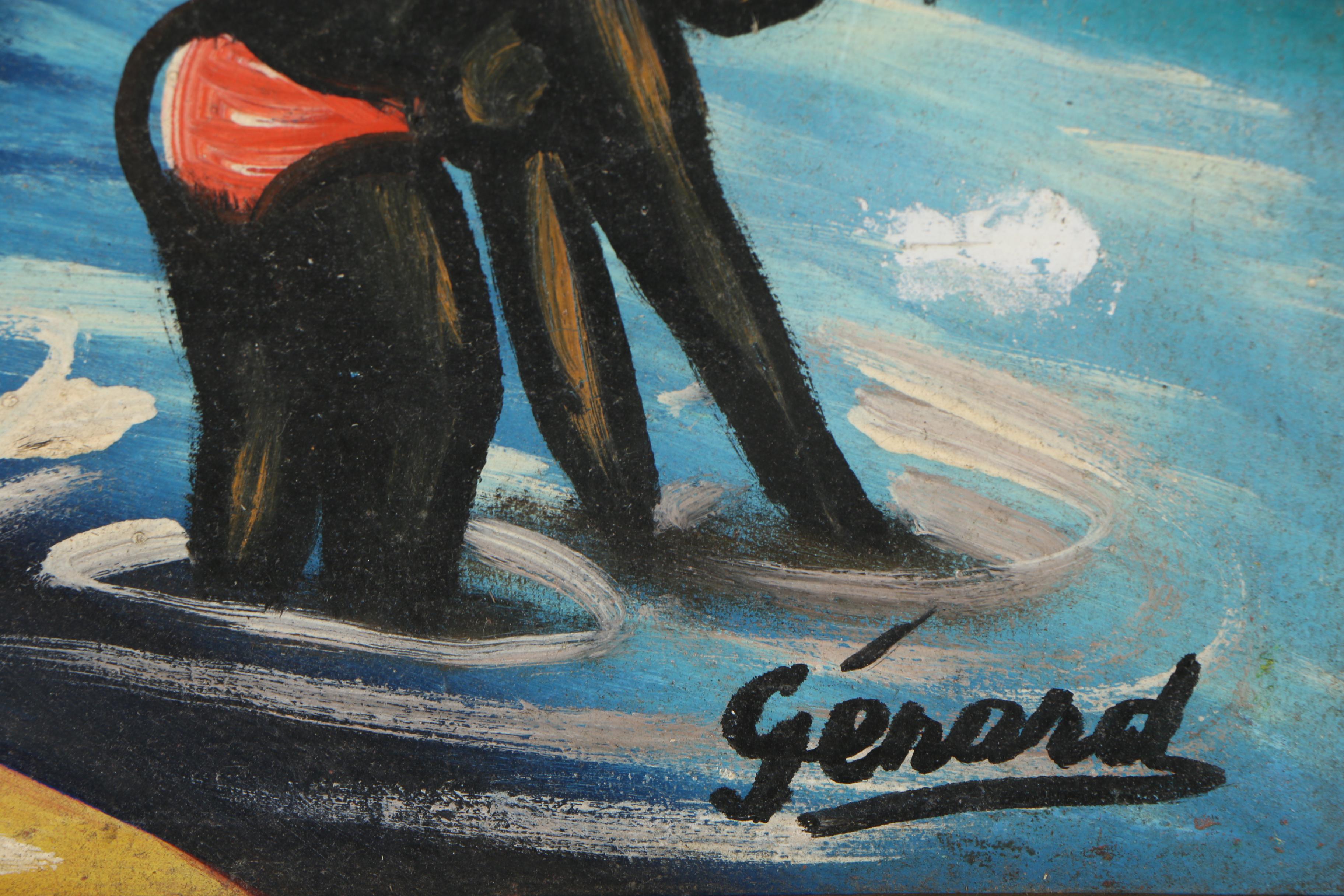 Gérard Haitian Folk Art Painting