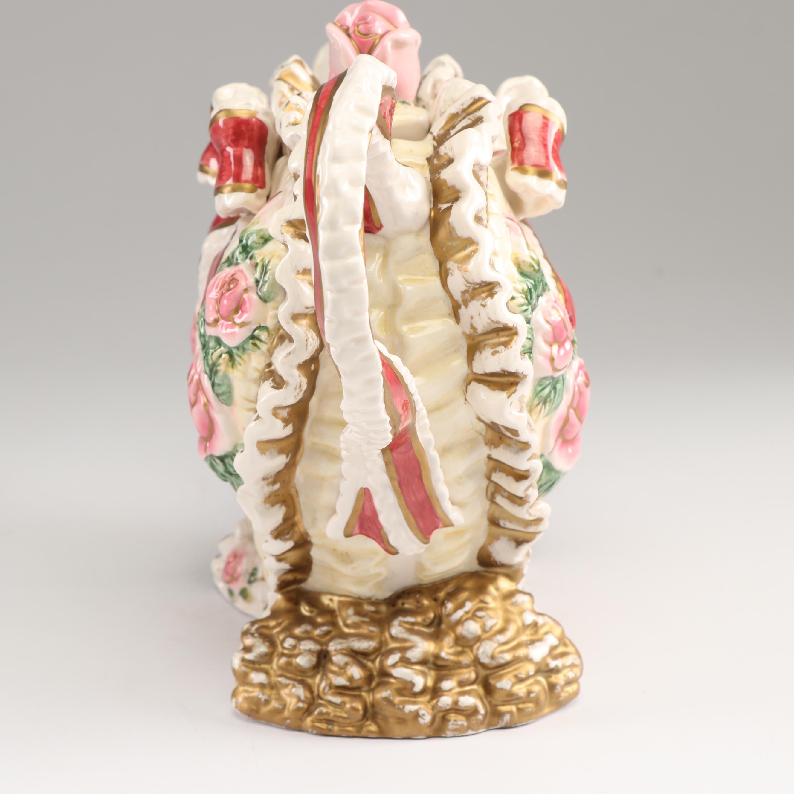 Fitz and Floyd Omnibus "Love" Teapot and Salt and Pepper Shakers, 1996