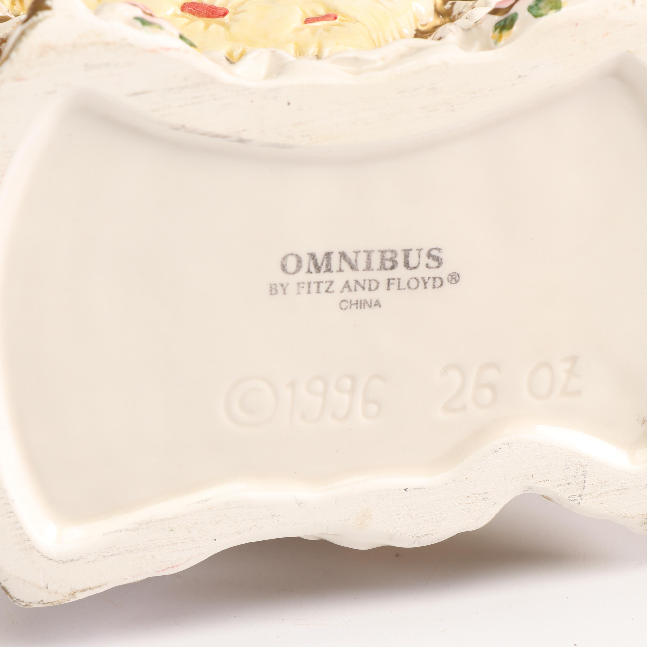 Fitz and Floyd Omnibus "Love" Teapot and Salt and Pepper Shakers, 1996