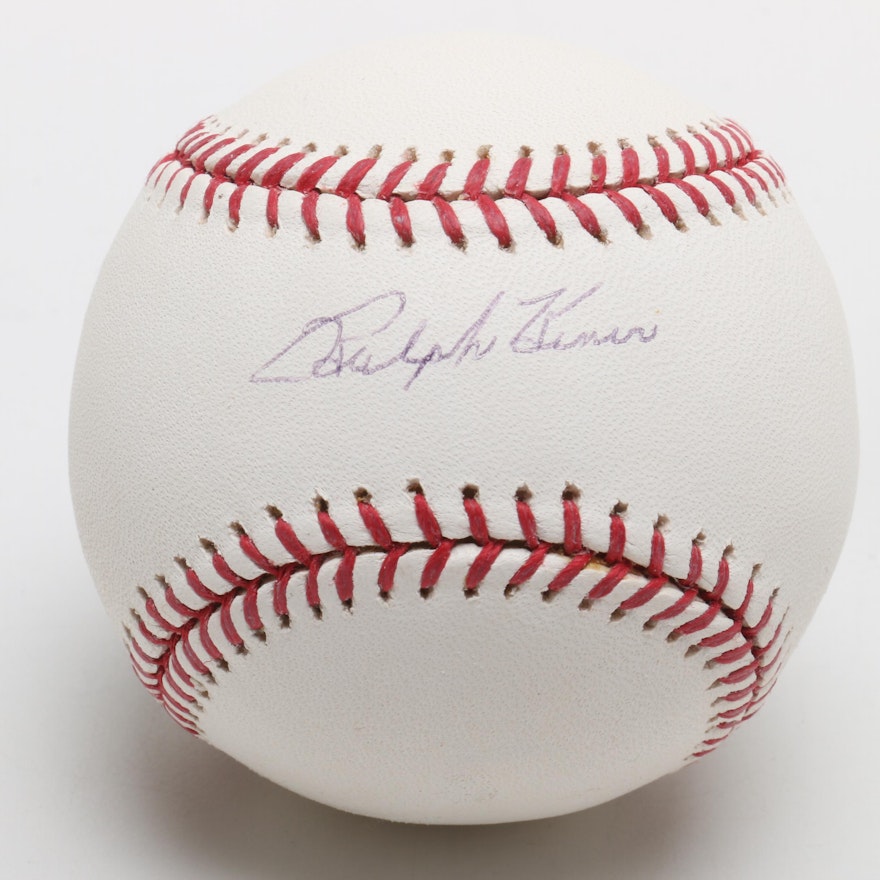 (HOF) Ralph Kiner Signed Rawlings Major League Baseball PSA/DNA COA