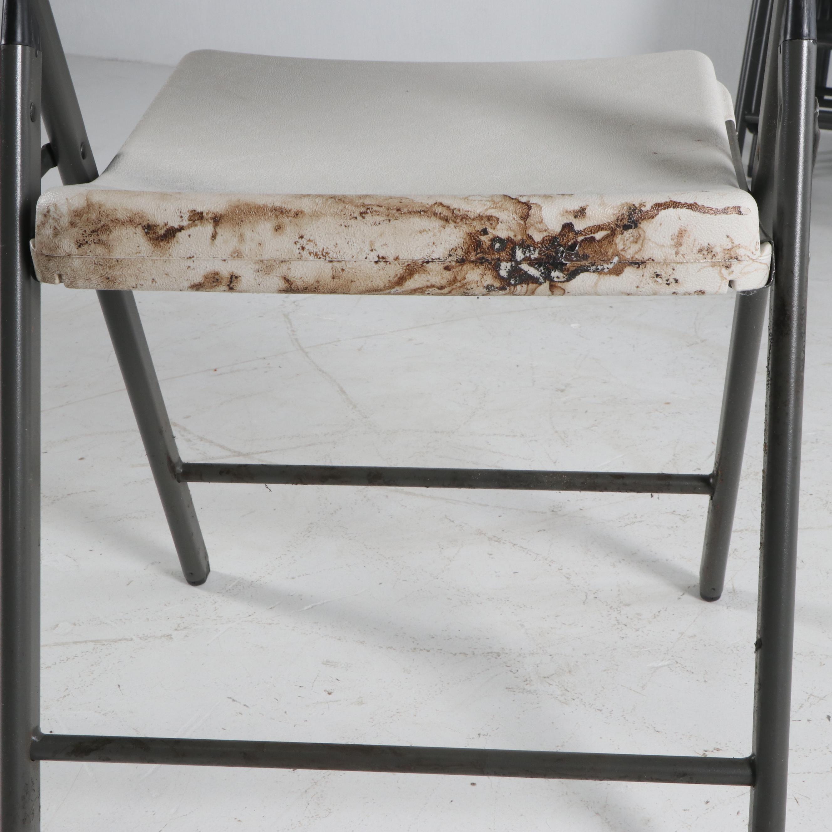 Set of Sixteen Lifetime Folding Chairs