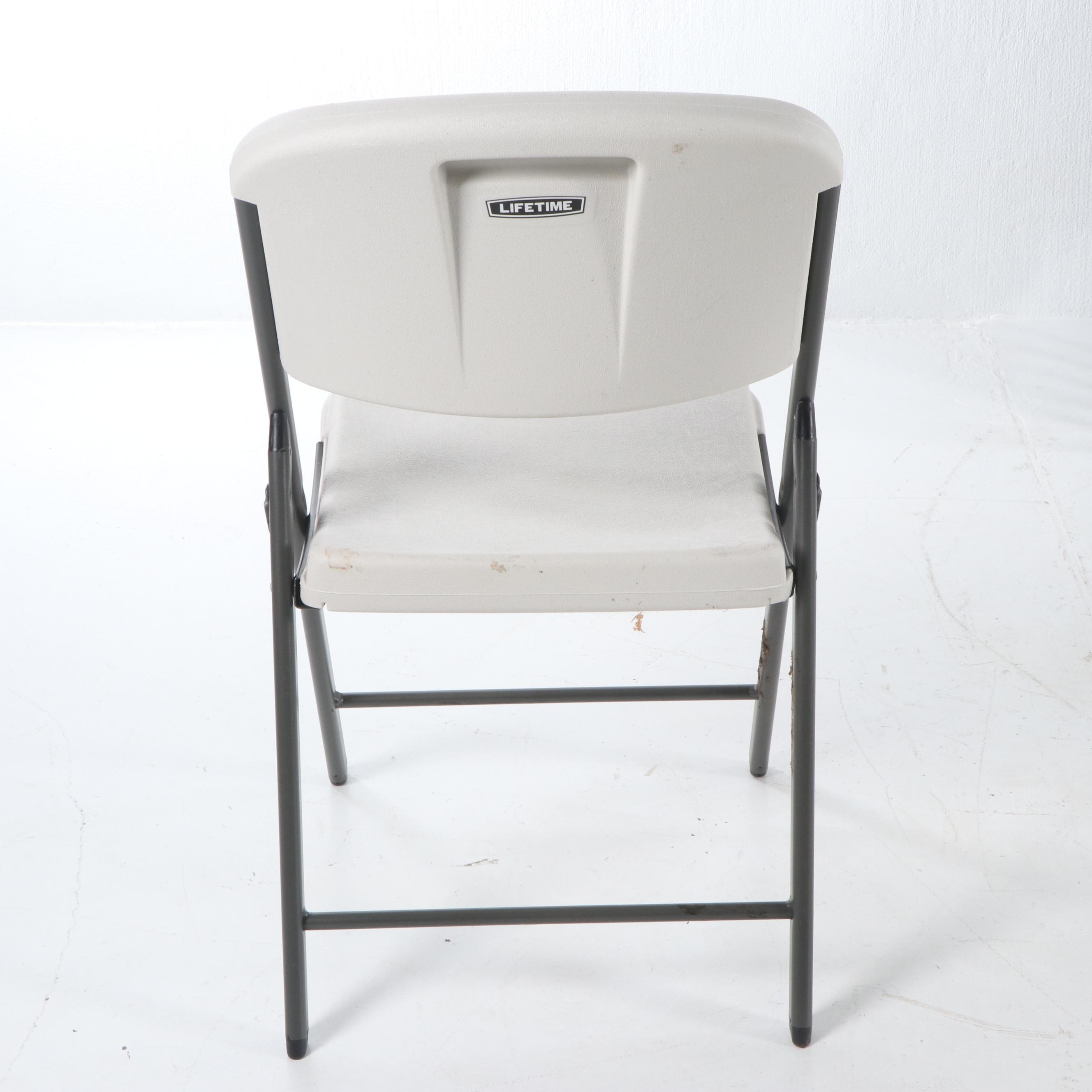 Set of Sixteen Lifetime Folding Chairs