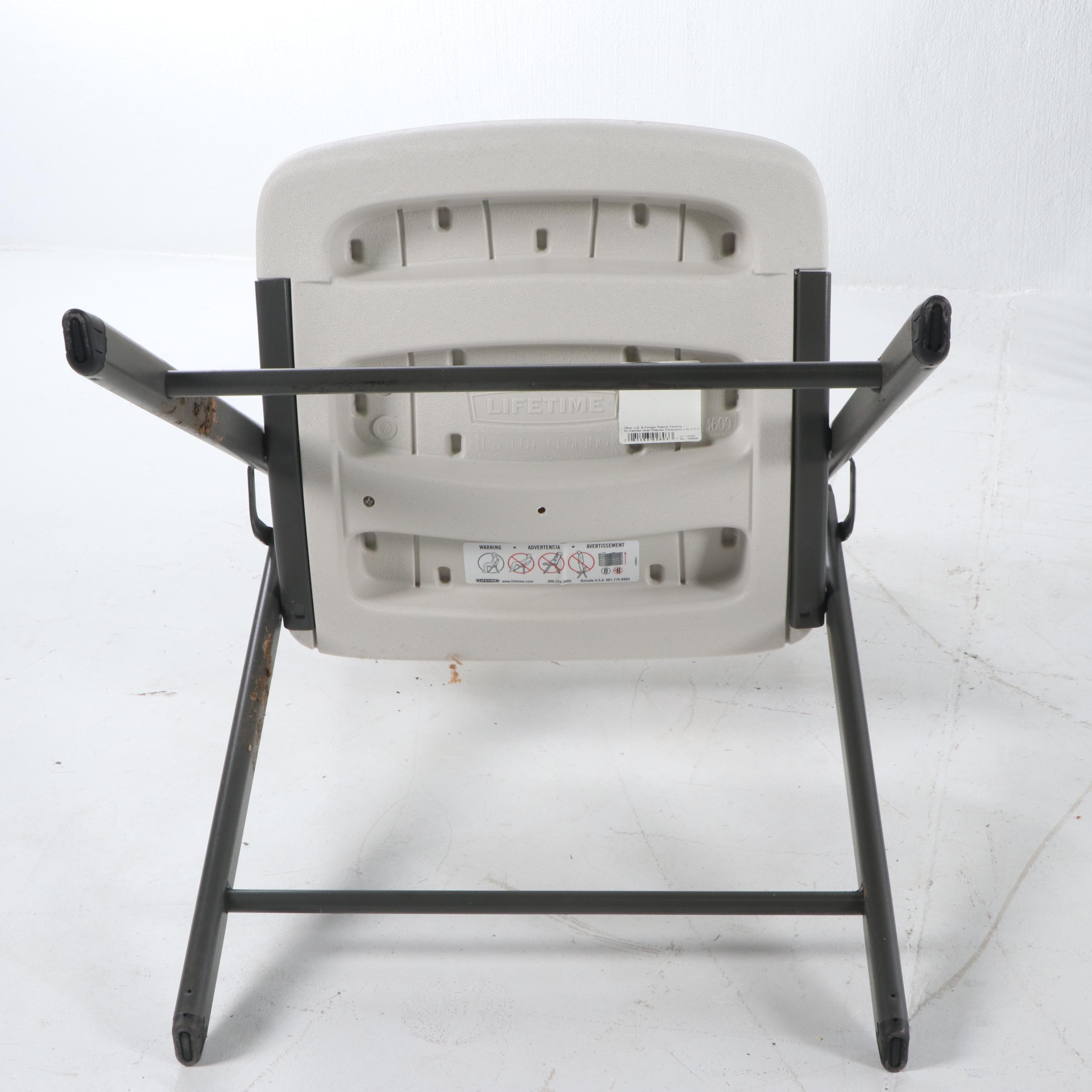 Set of Sixteen Lifetime Folding Chairs