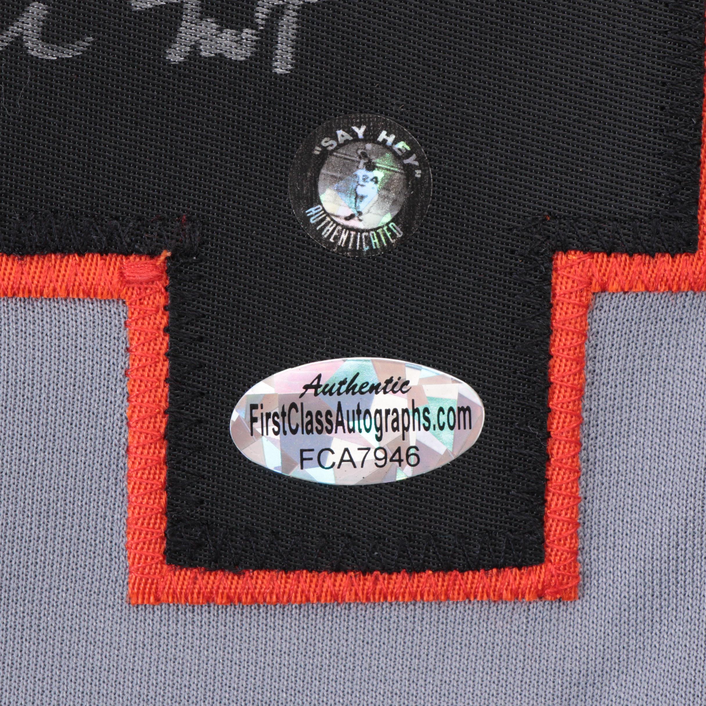 Wilie Mays Signed Giants Replica Jersey  COA