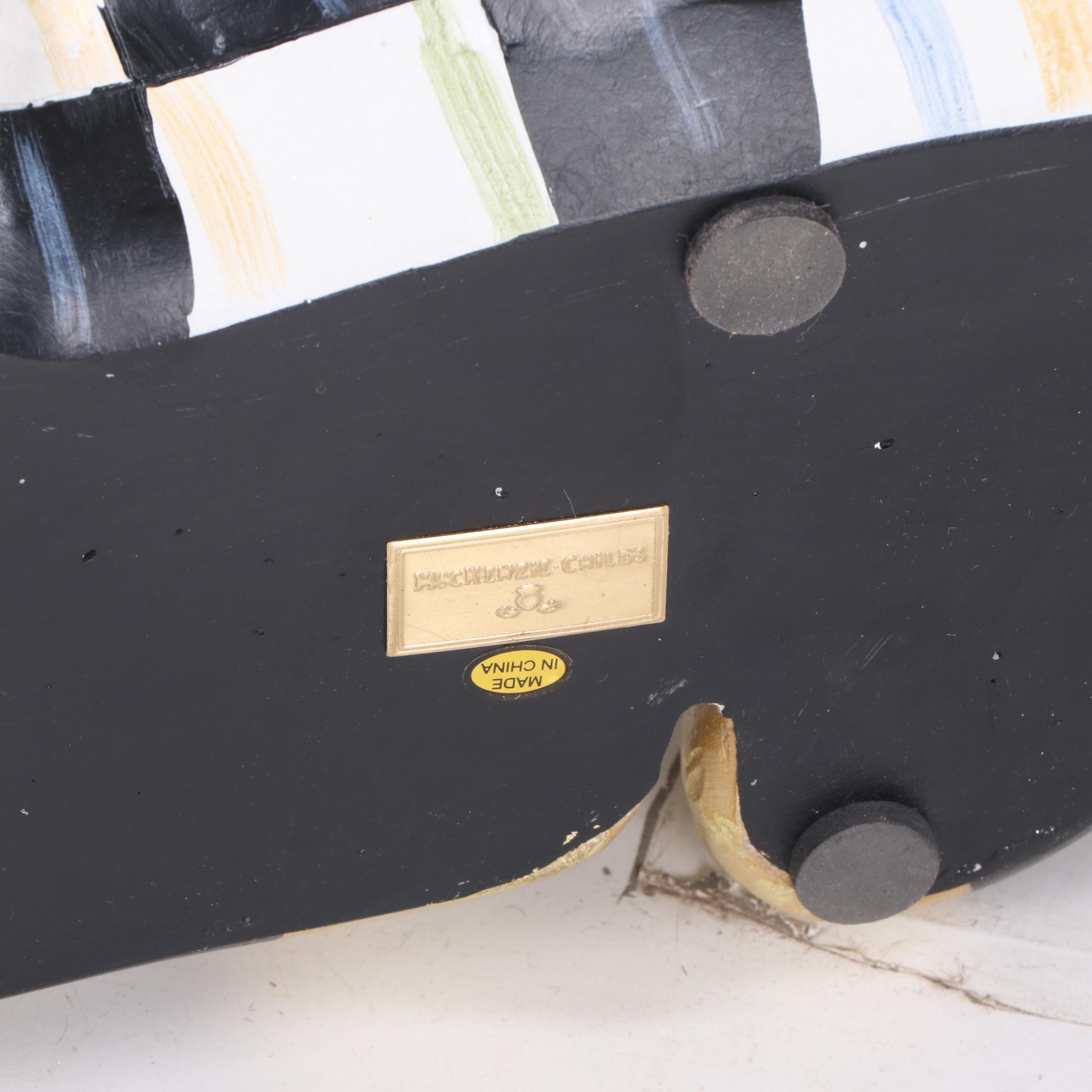 MacKenzie-Childs "Courtly Check" Resting Reindeer Figure