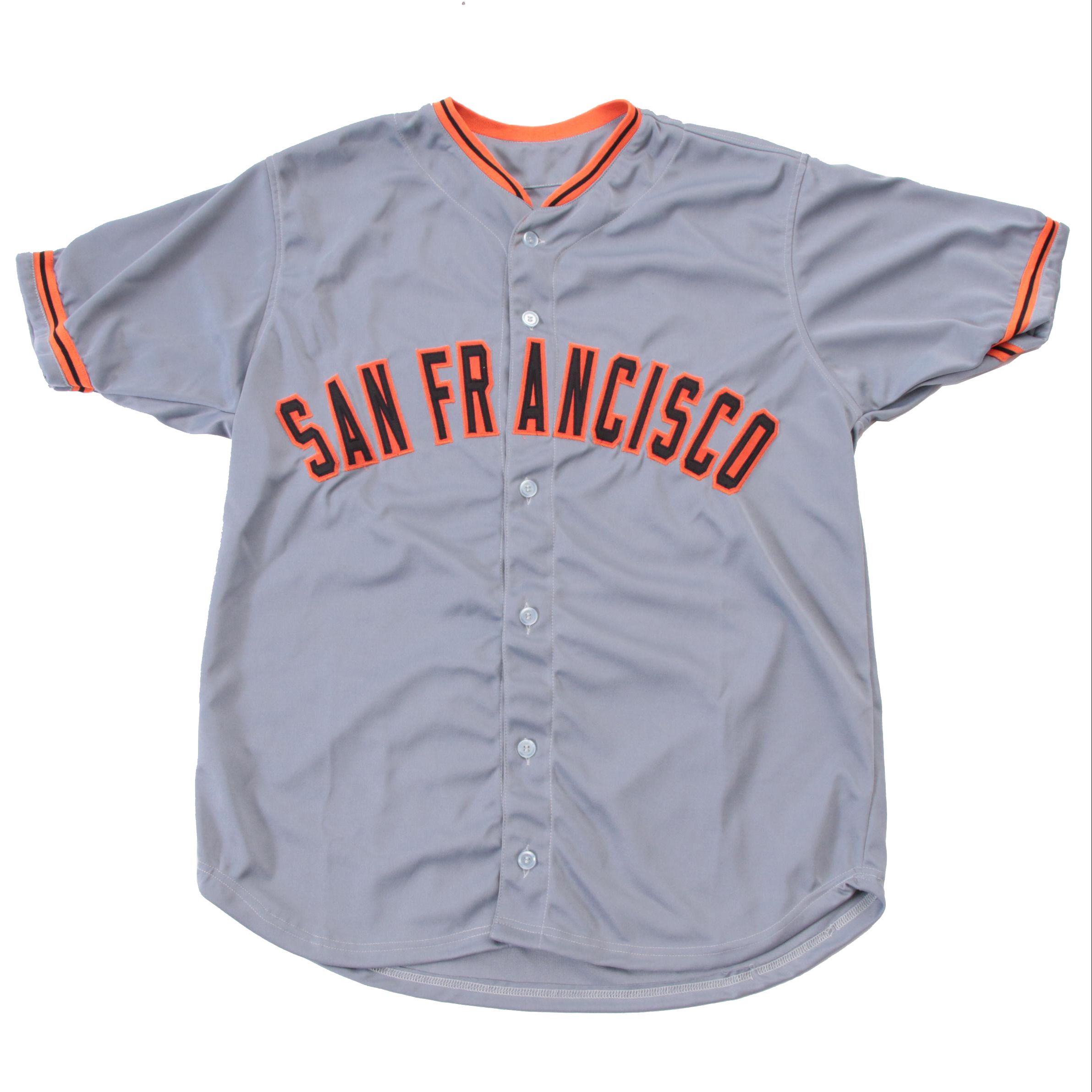 Wilie Mays Signed Giants Replica Jersey  COA