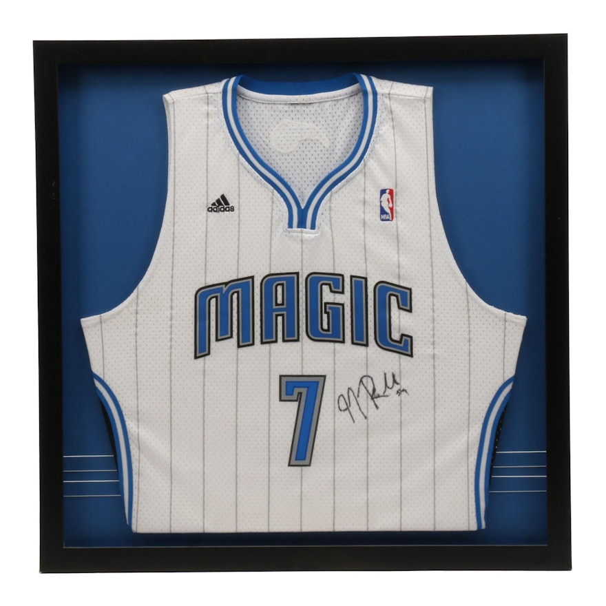 Framed J. J. Redick Signed Magic Jersey