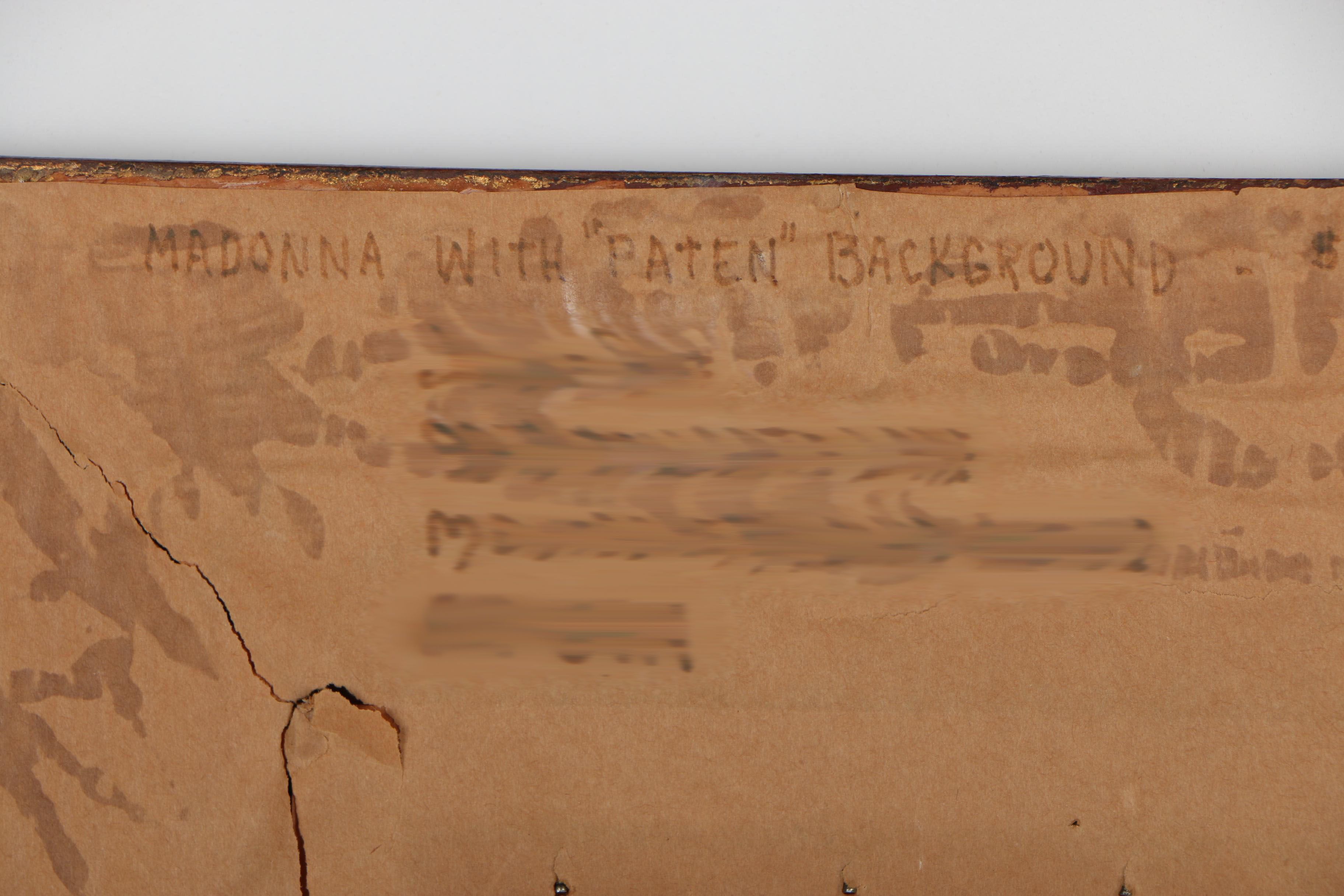 June Ruff Oil Portrait "Madonna with 'Paten' Background"