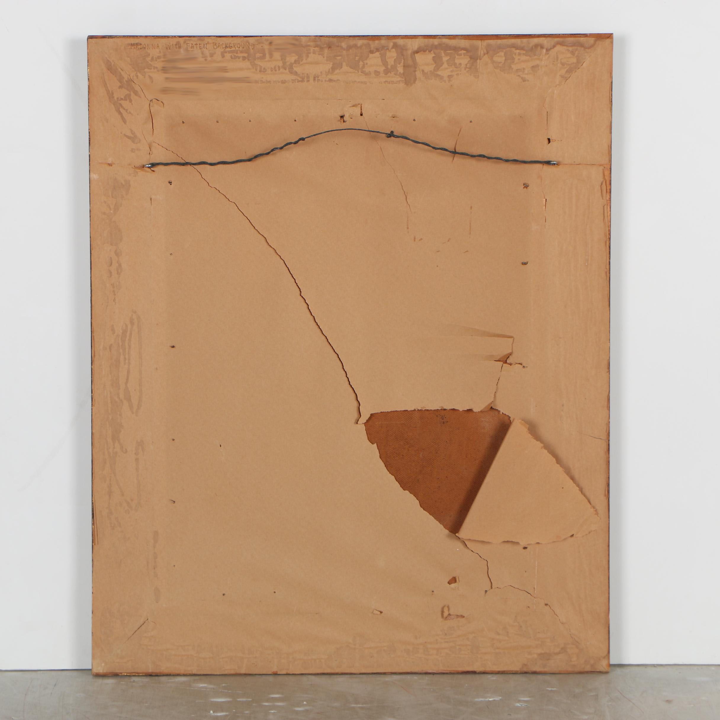 June Ruff Oil Portrait "Madonna with 'Paten' Background"