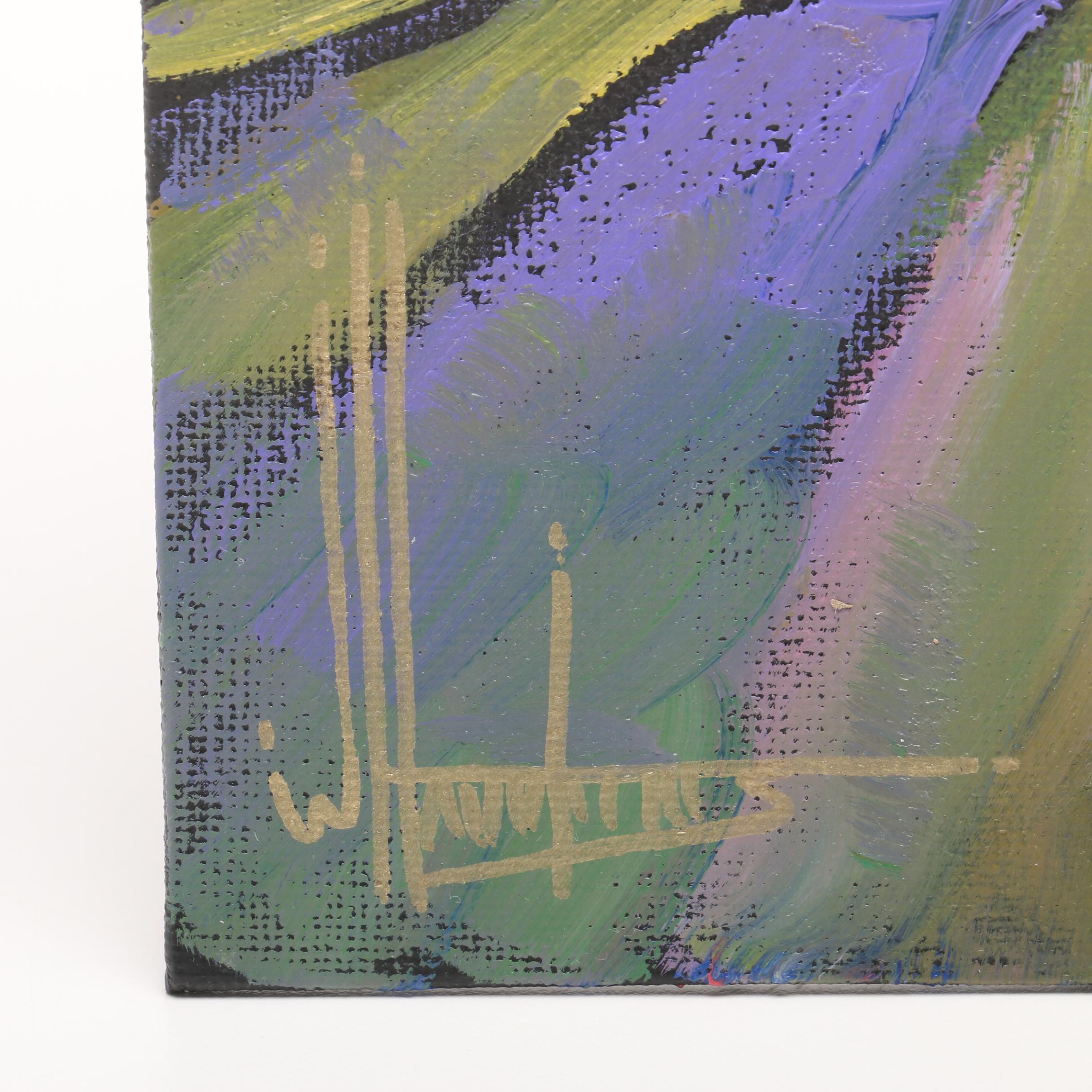 William Hawkins Landscape Oil Painting