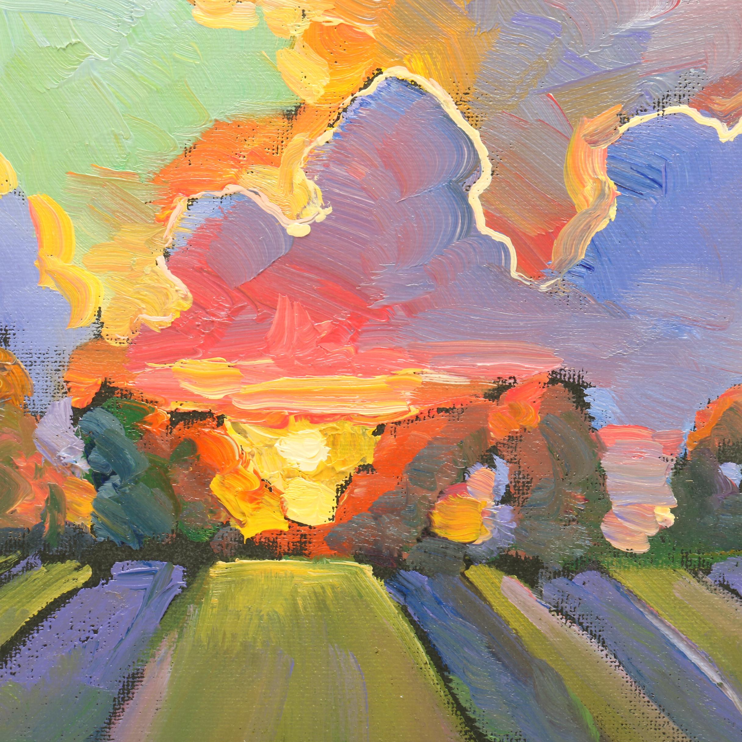 William Hawkins Landscape Oil Painting