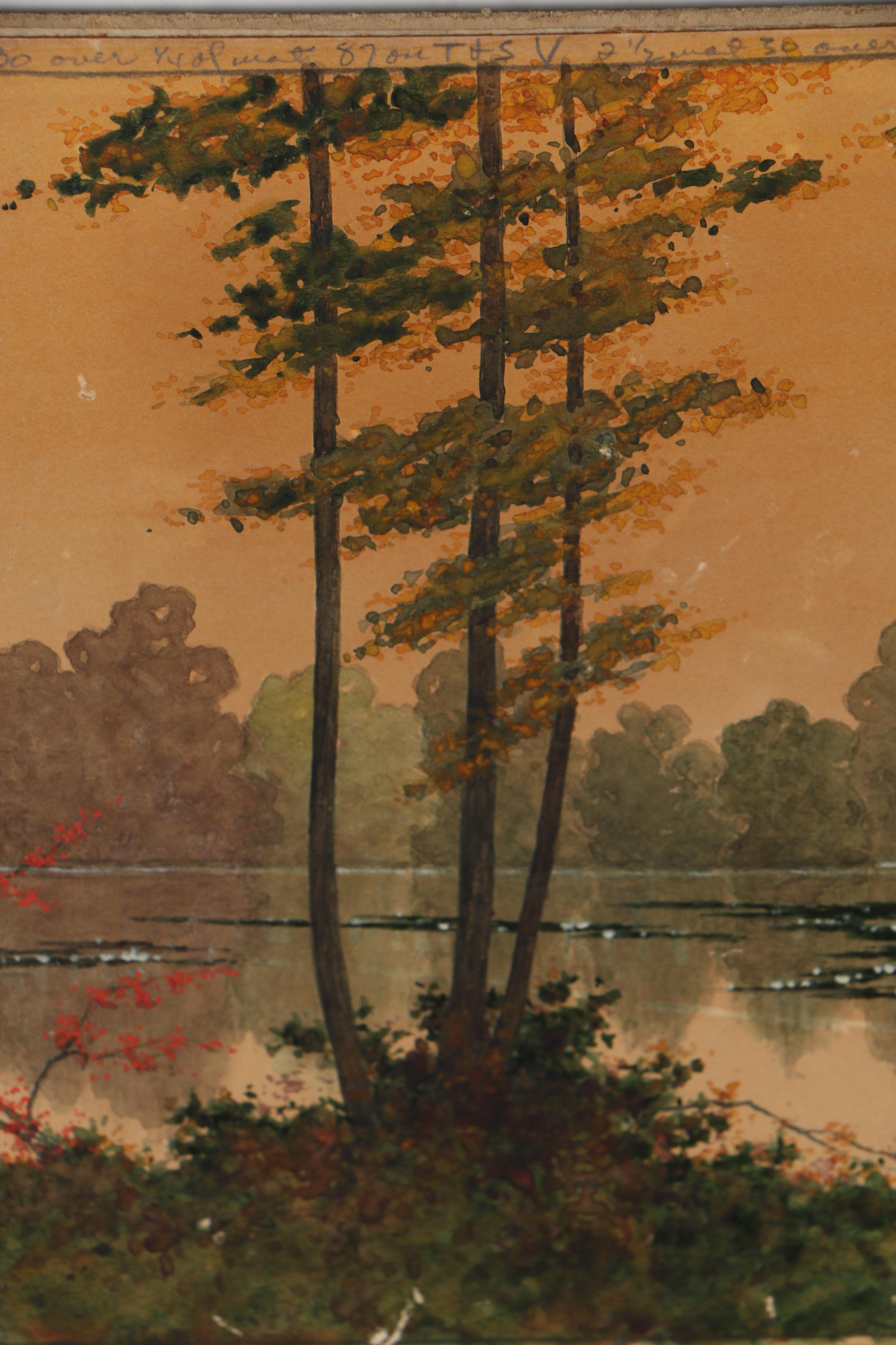 Will R. Barnes Landscape Watercolor Painting