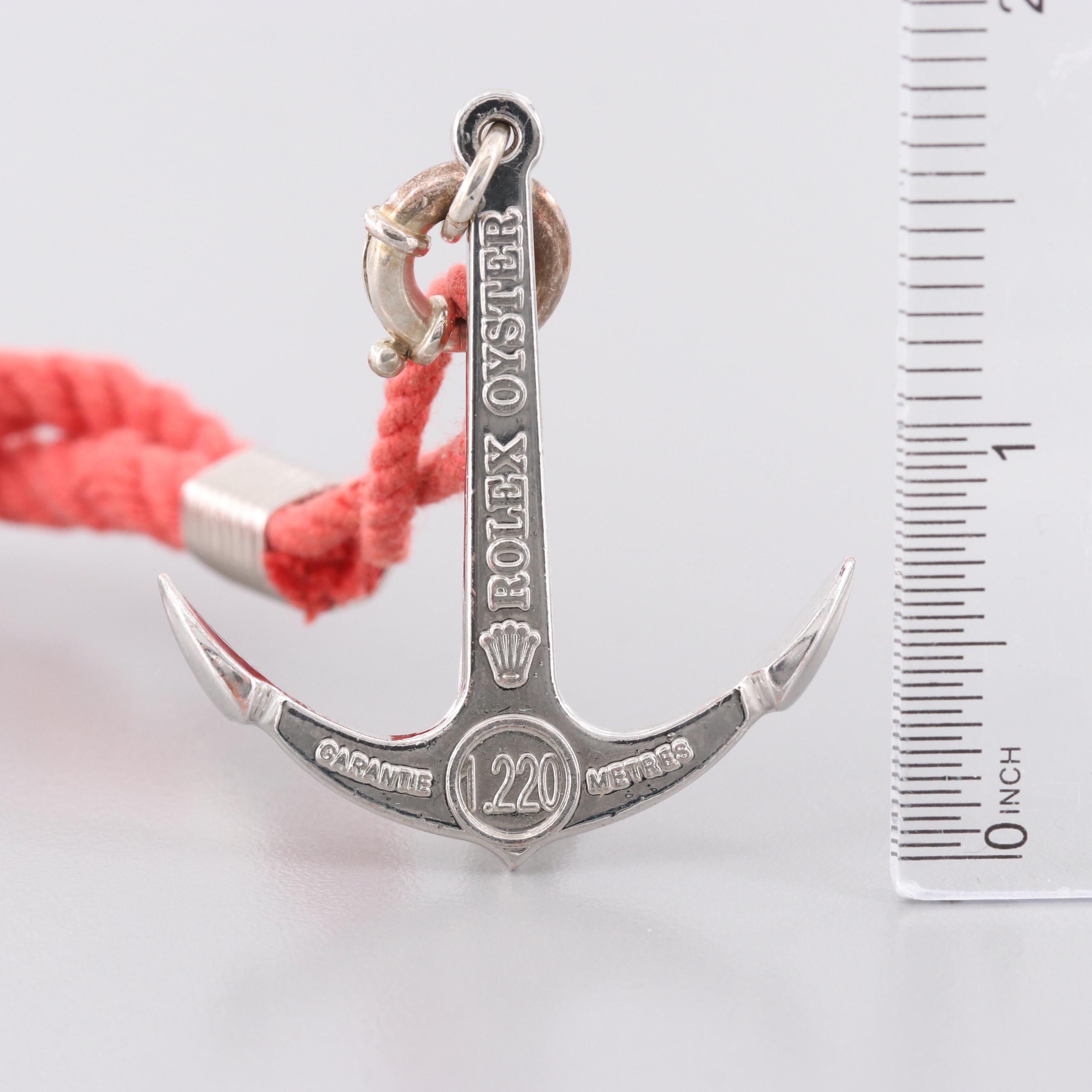 Rolex Anchor Charm on Rope